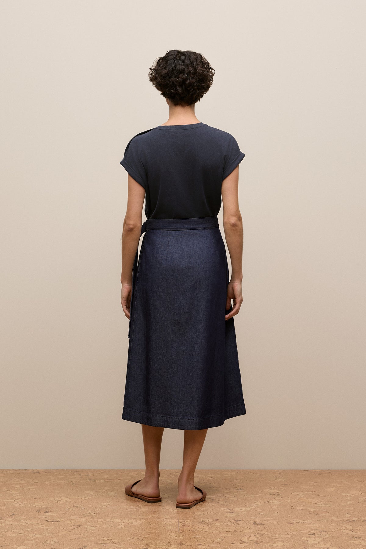 Denim Wrap Skirt