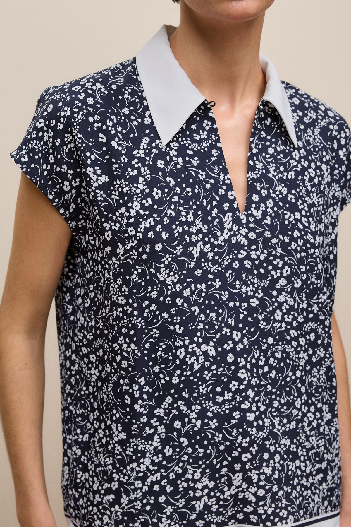 Carraway Cap Sleeve Blouse