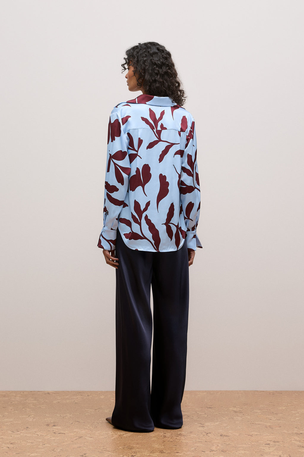 Karra Satin Popover Blouse