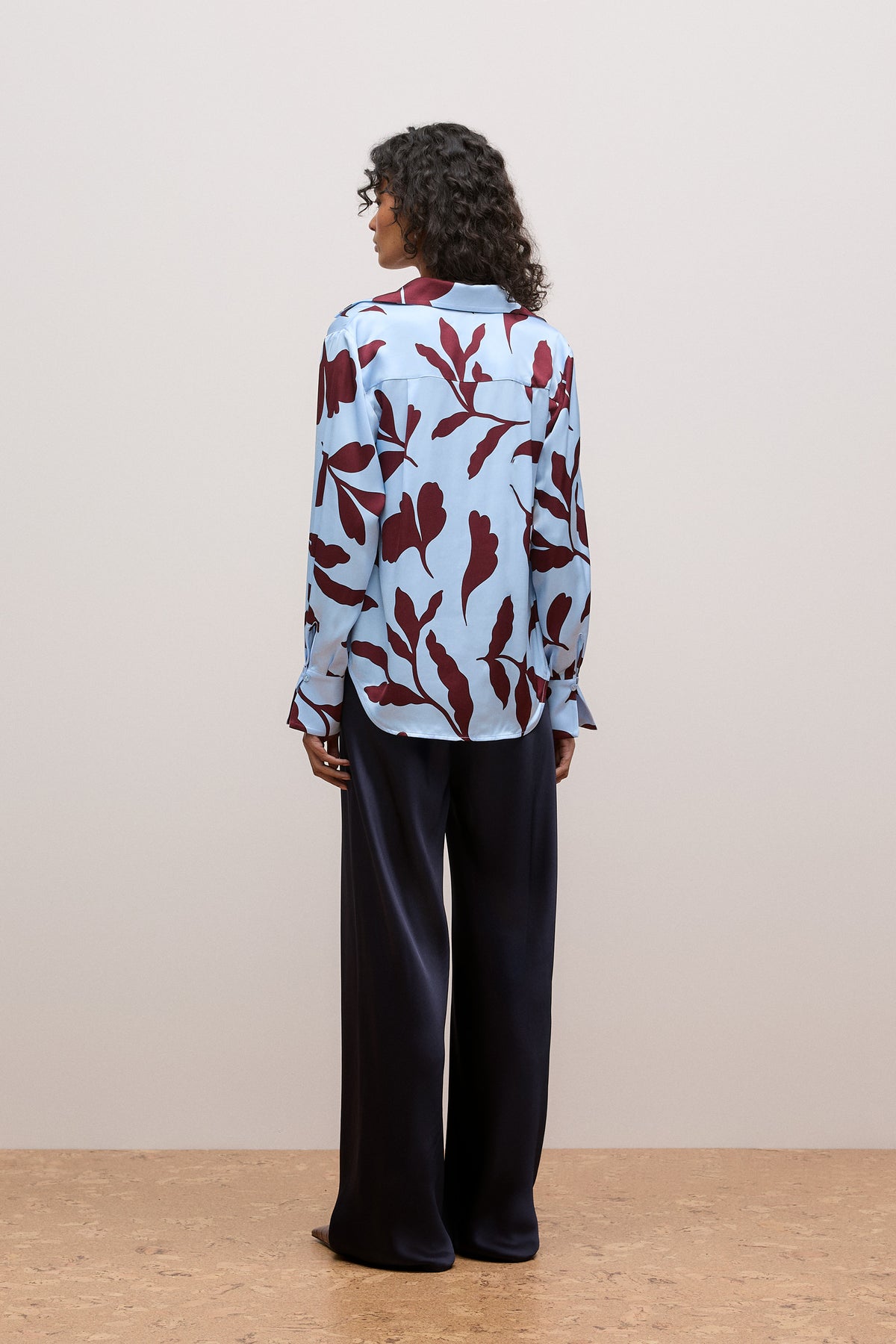 Karra Satin Popover Blouse