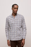 Regular Fit Reed Poplin Long Sleeve Shirt