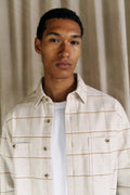 Brushed Cotton Windowpane Overshirt