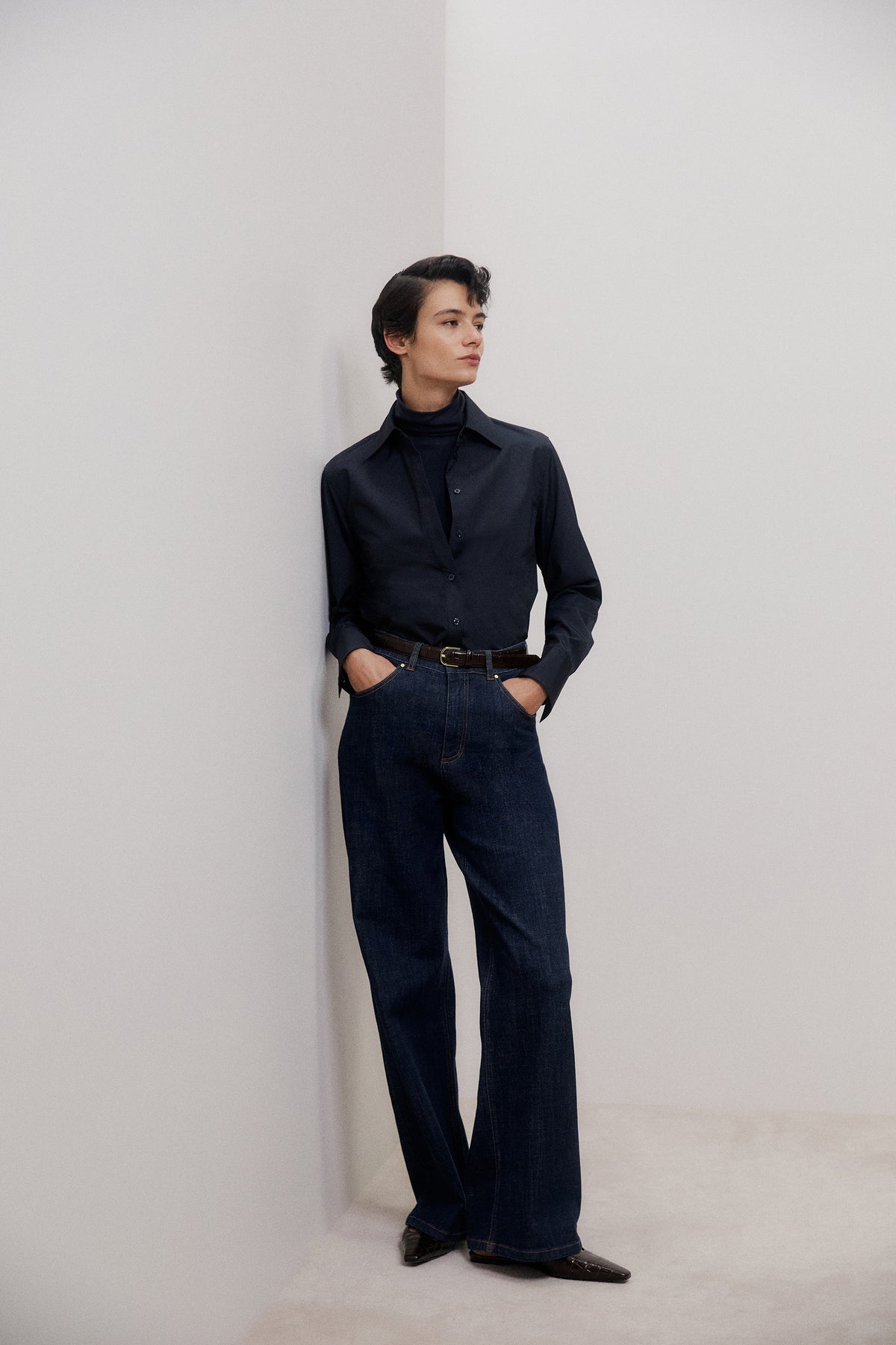 Cotton Poplin Long Sleeve Shirt
