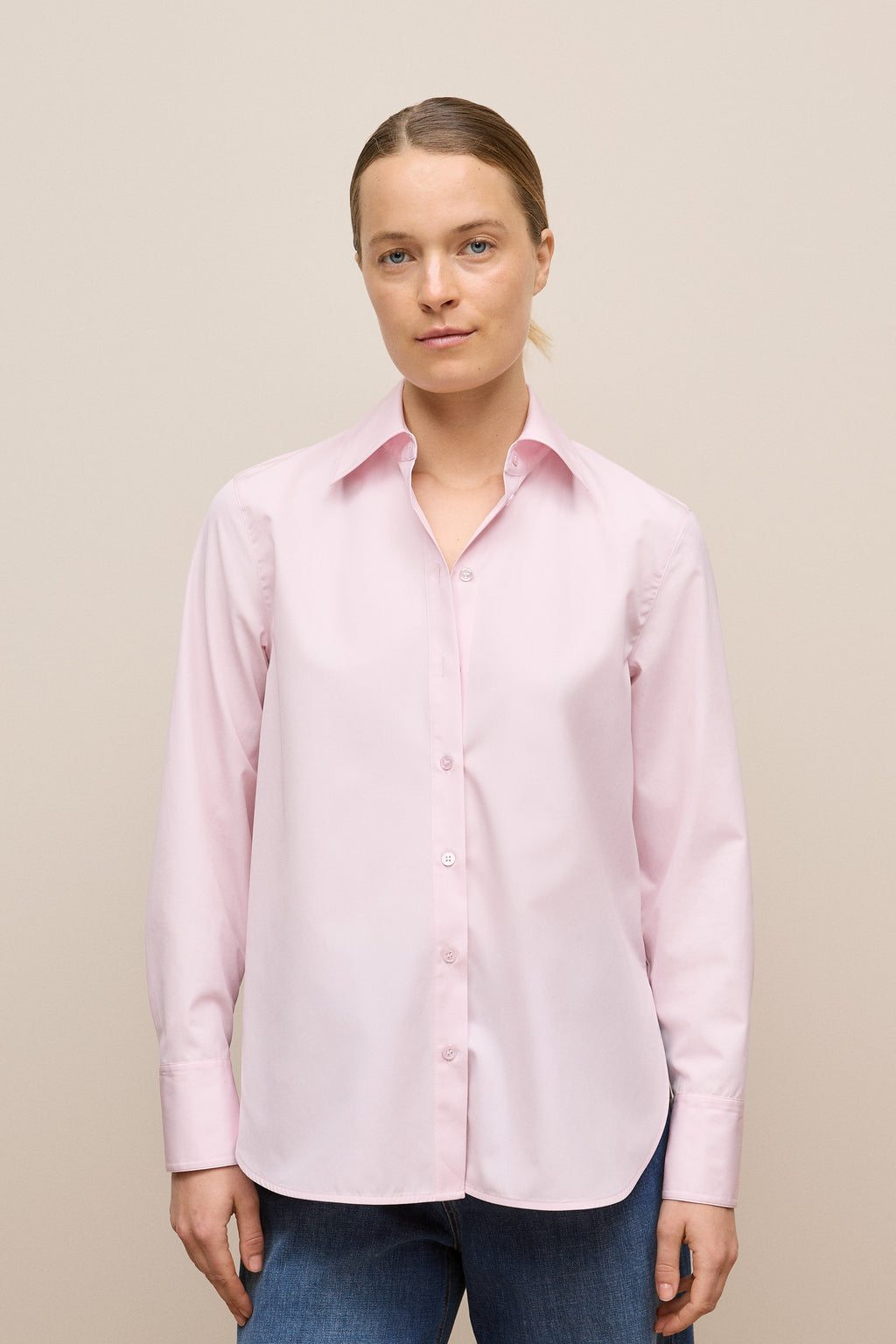 Cotton Poplin Long Sleeve Shirt