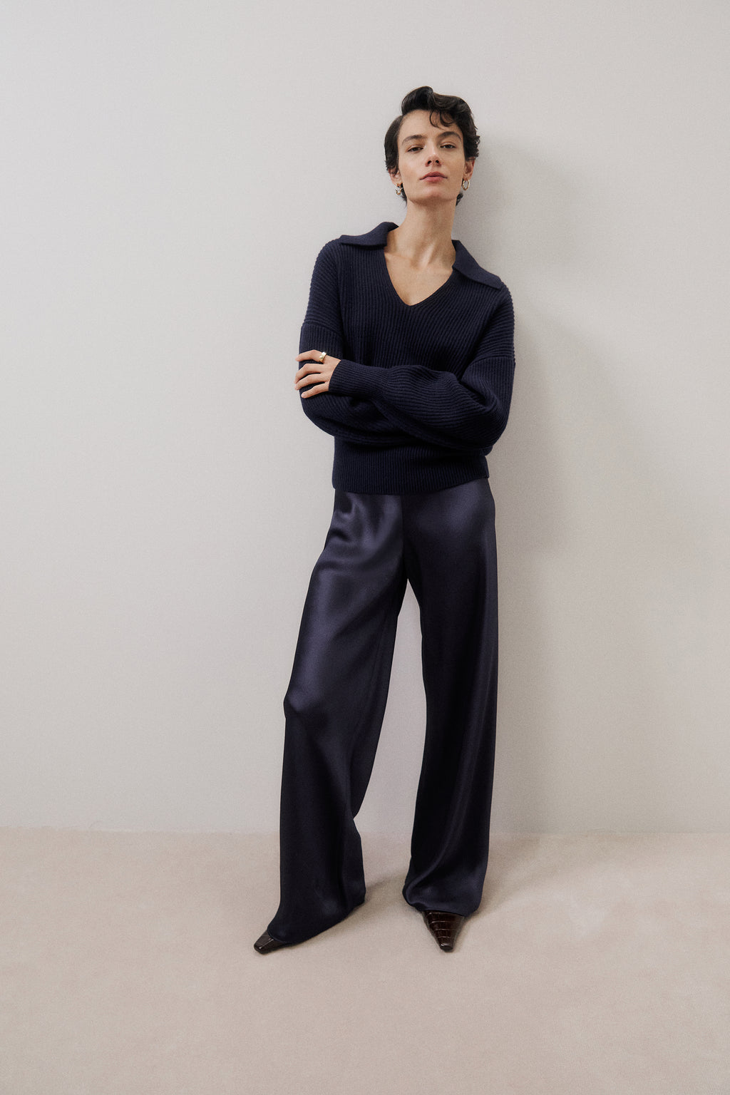Satin Bias Cut Pant
