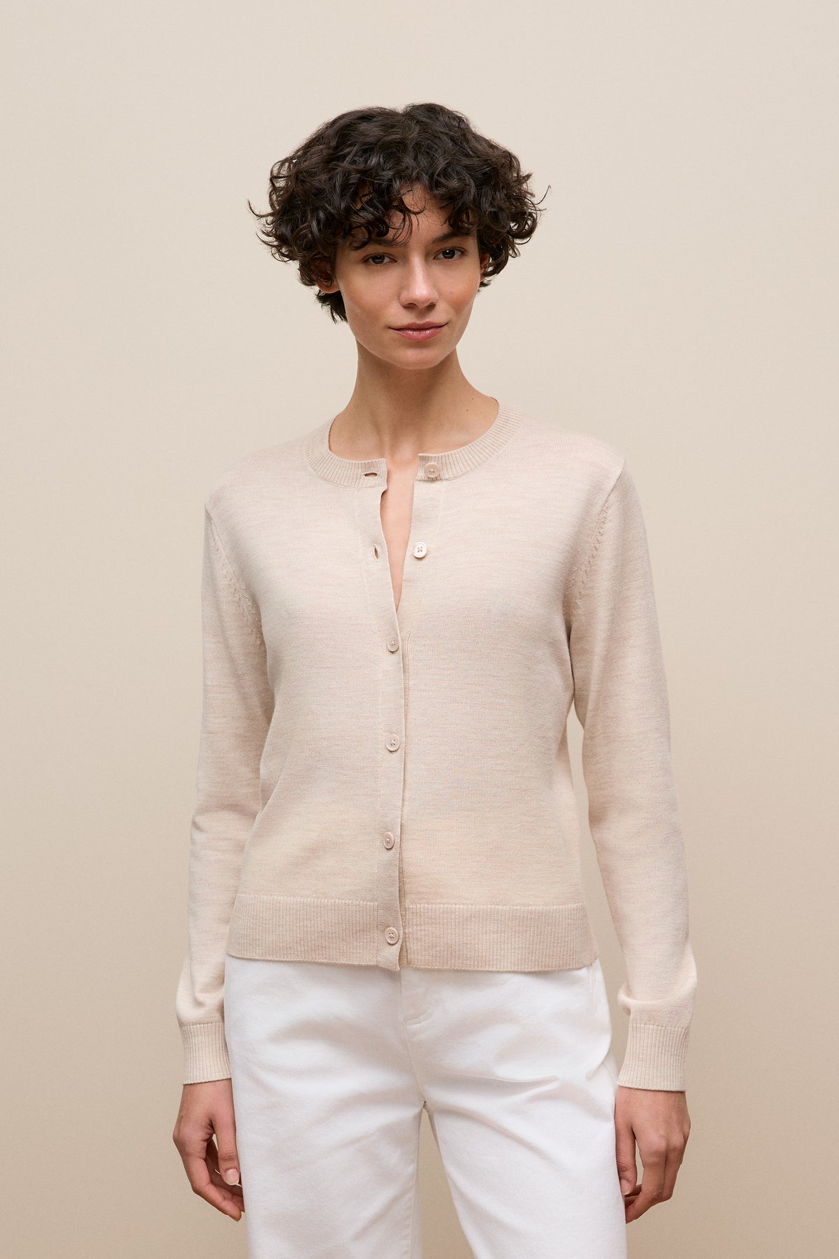 Merino Classic Crew Cardigan