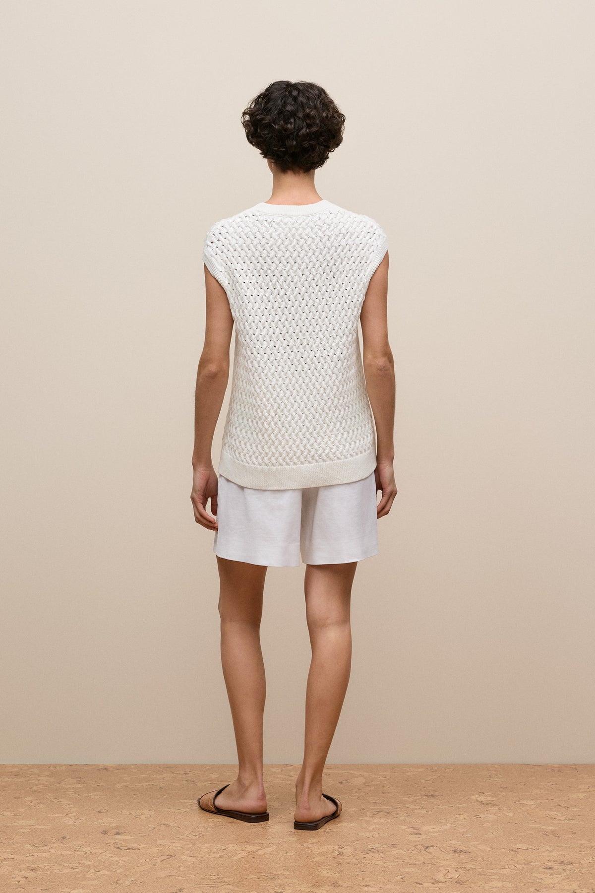 Cotton Knit Sleeveless Tunic