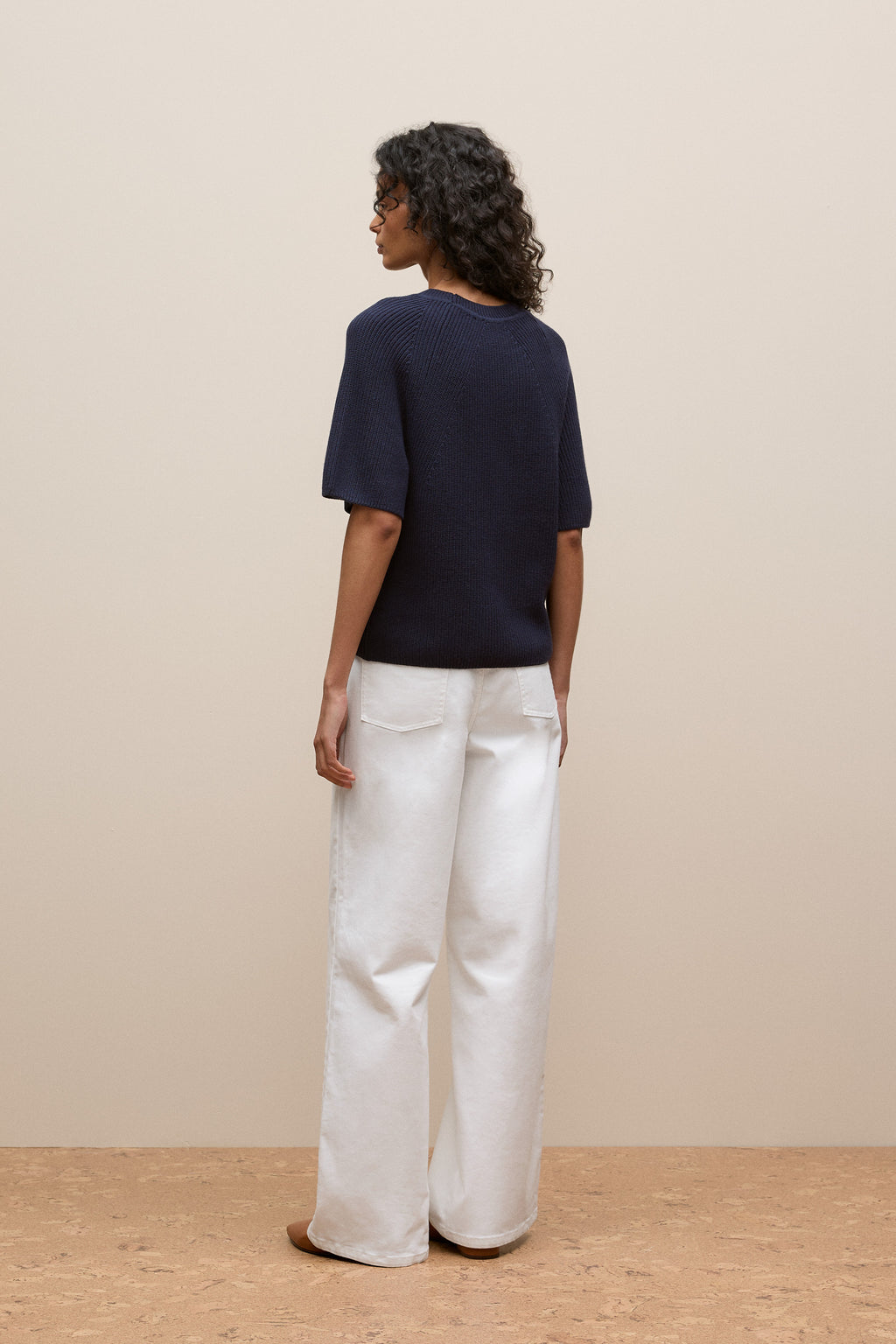 Textured 3/4 Sleeve Knit
