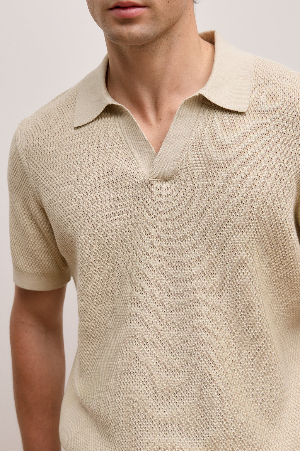 Cotton Texture Stitch Polo