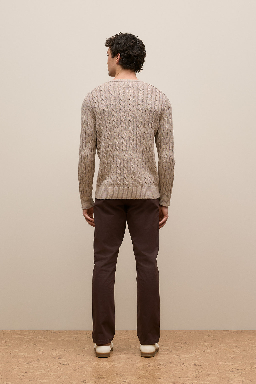 Linen Cotton Cable Crew