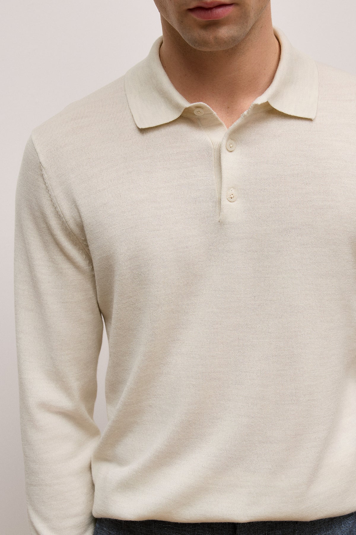 Merino Long Sleeve Polo