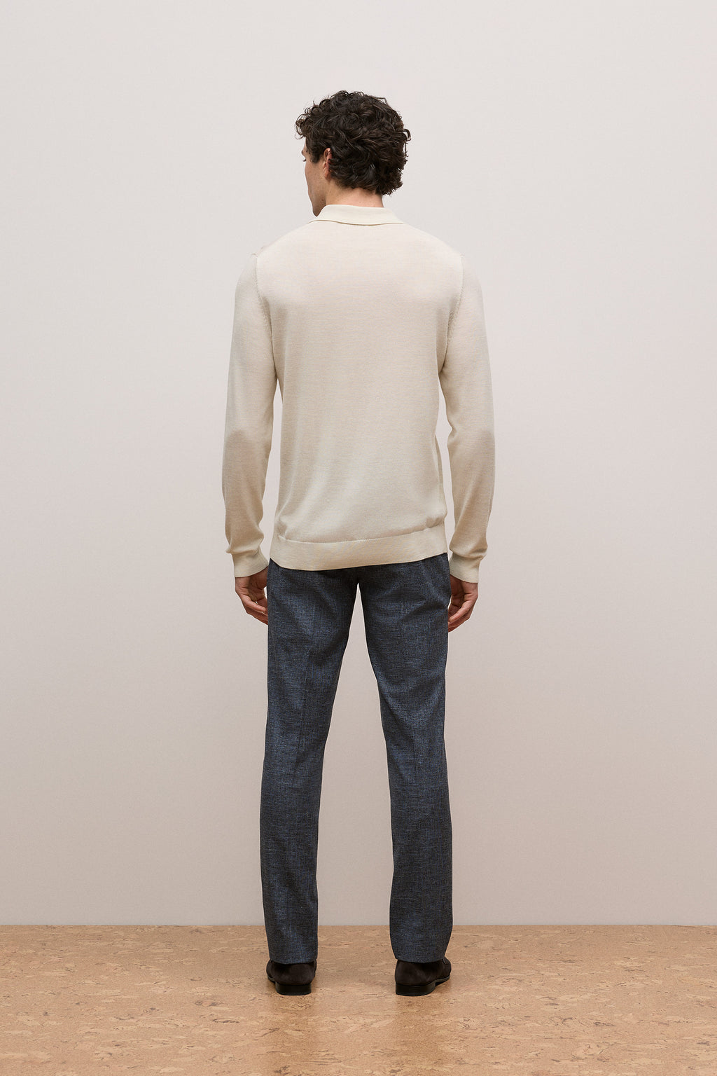 Merino Long Sleeve Polo