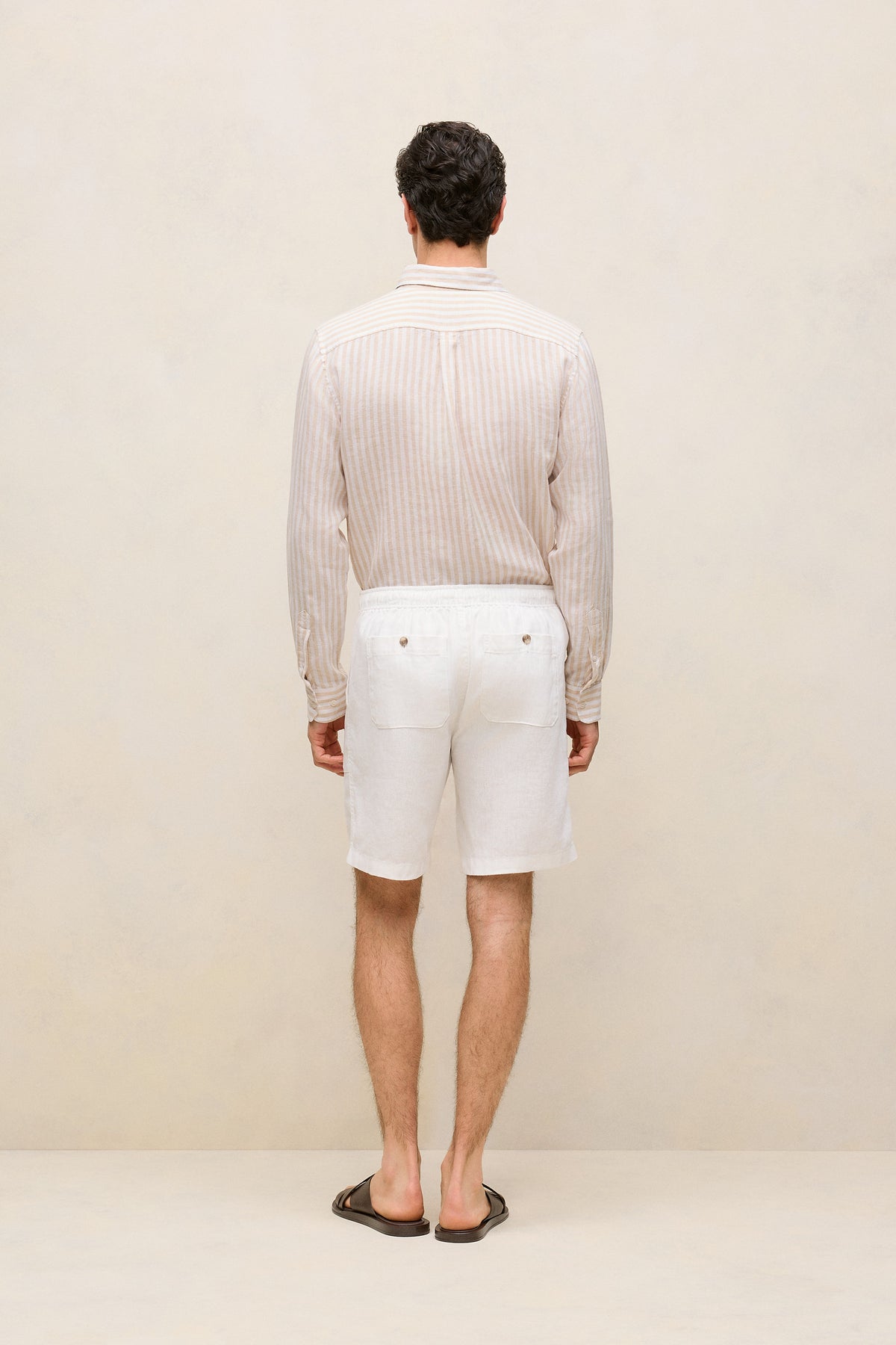 Linen Patch Pocket Drawcord Short