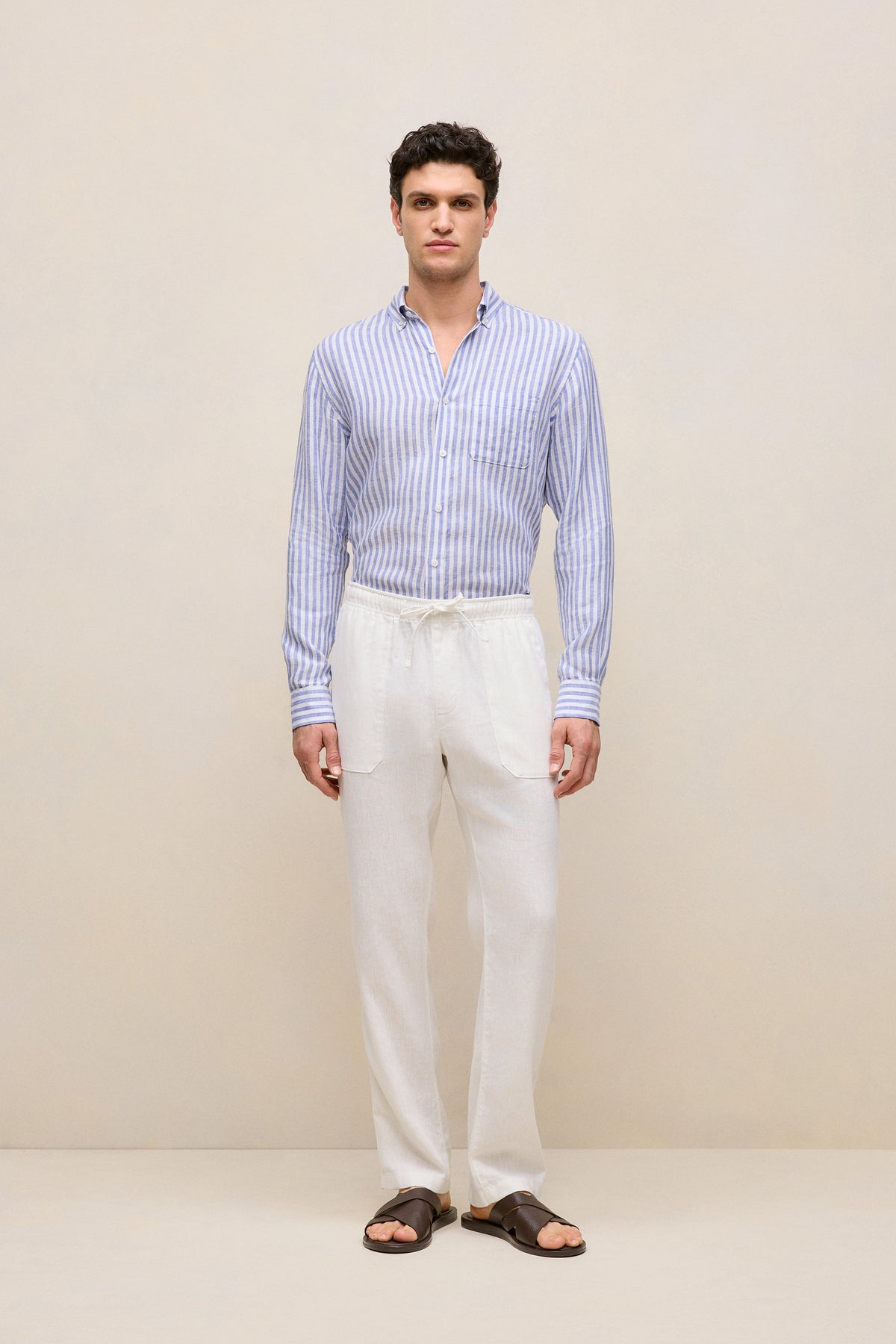 Linen Drawcord Pant