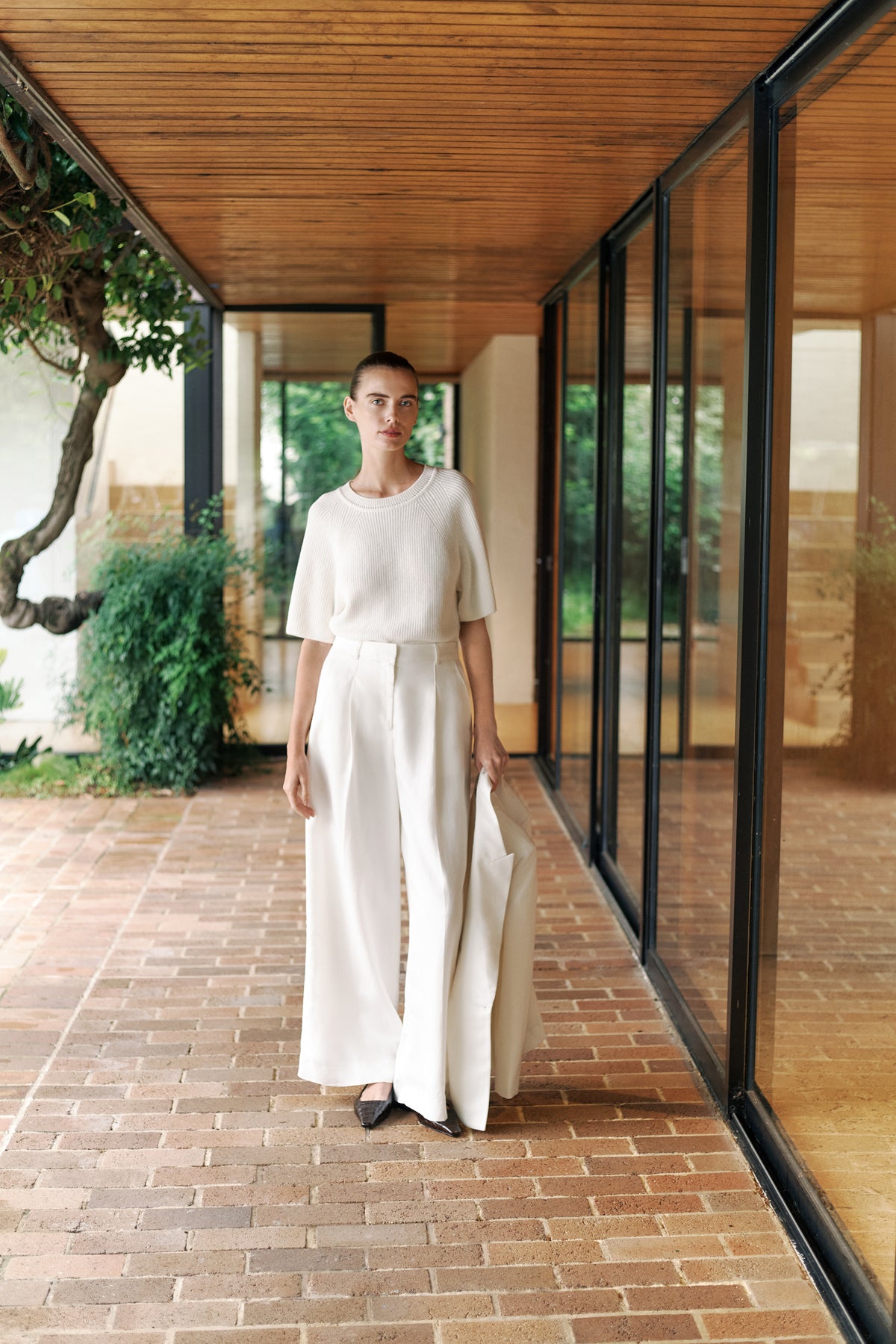 Tailored Wide Leg Pant