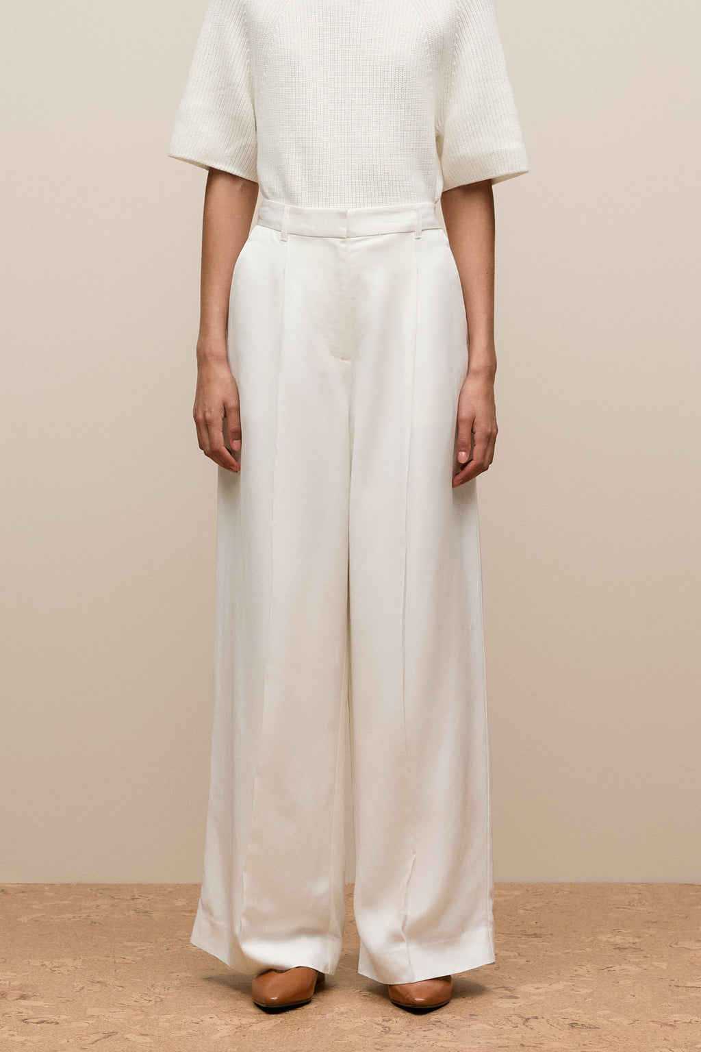 Tailored Wide Leg Pant