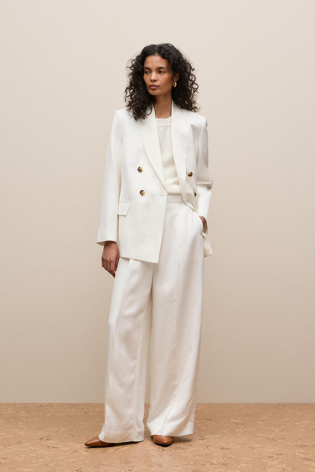 Tailored Wide Leg Pant