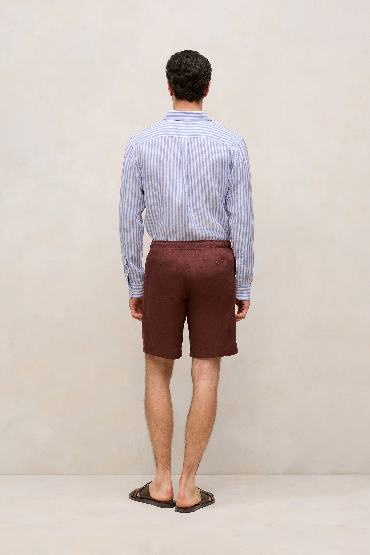 Linen Patch Pocket Drawcord Short