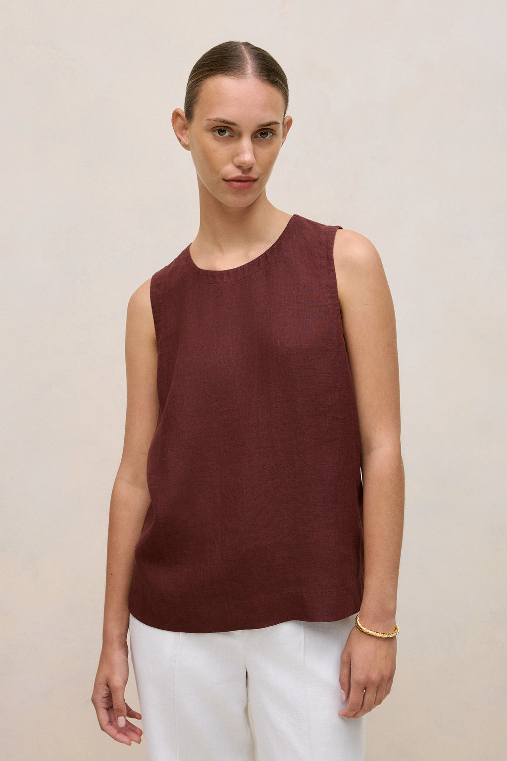 Delave Linen Shell Tank