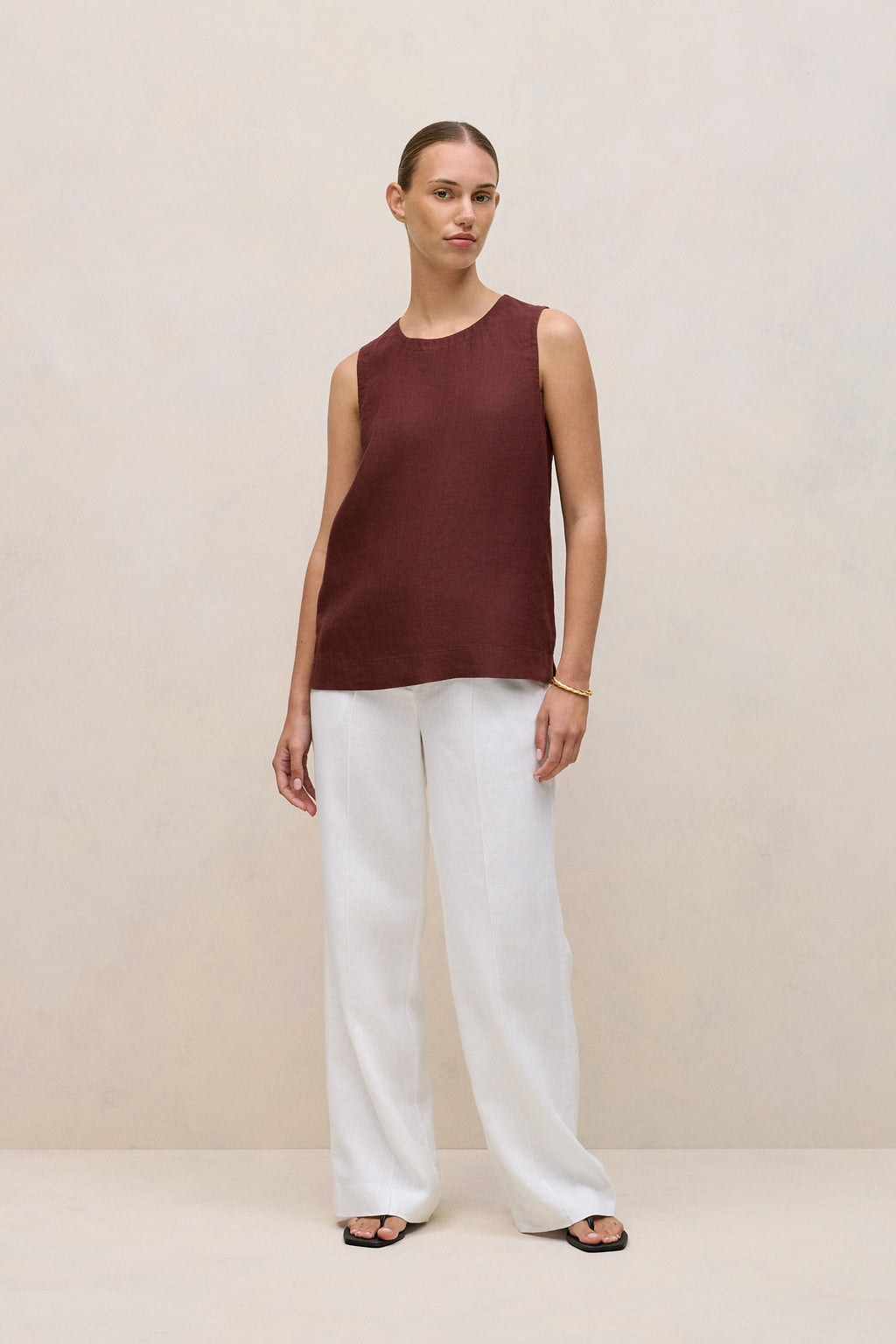 Delave Linen Shell Tank