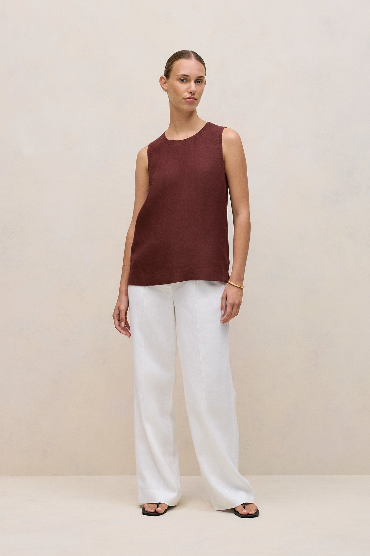 Delave Linen Shell Tank