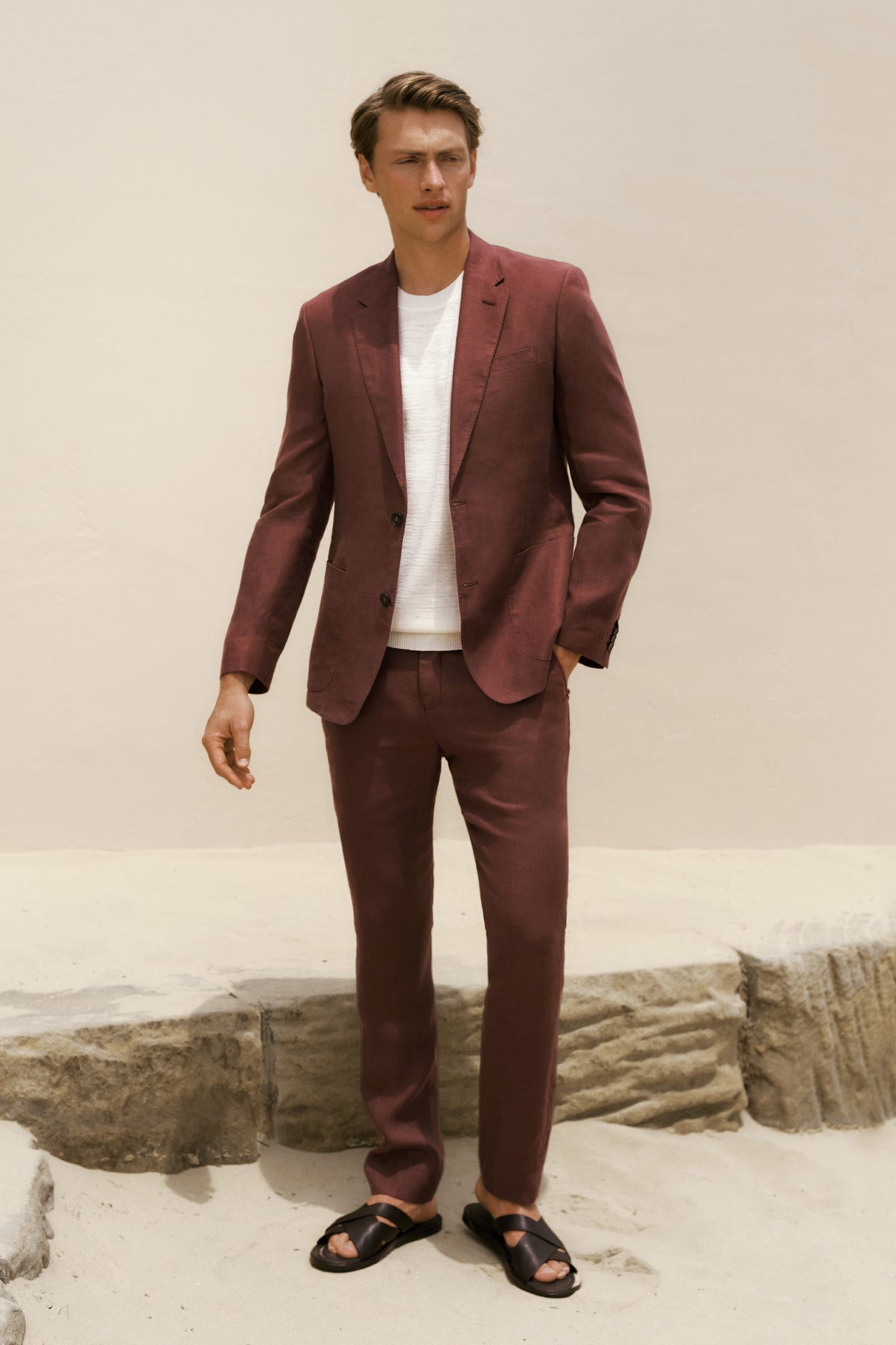 Regular Fit Belgian Linen Pant