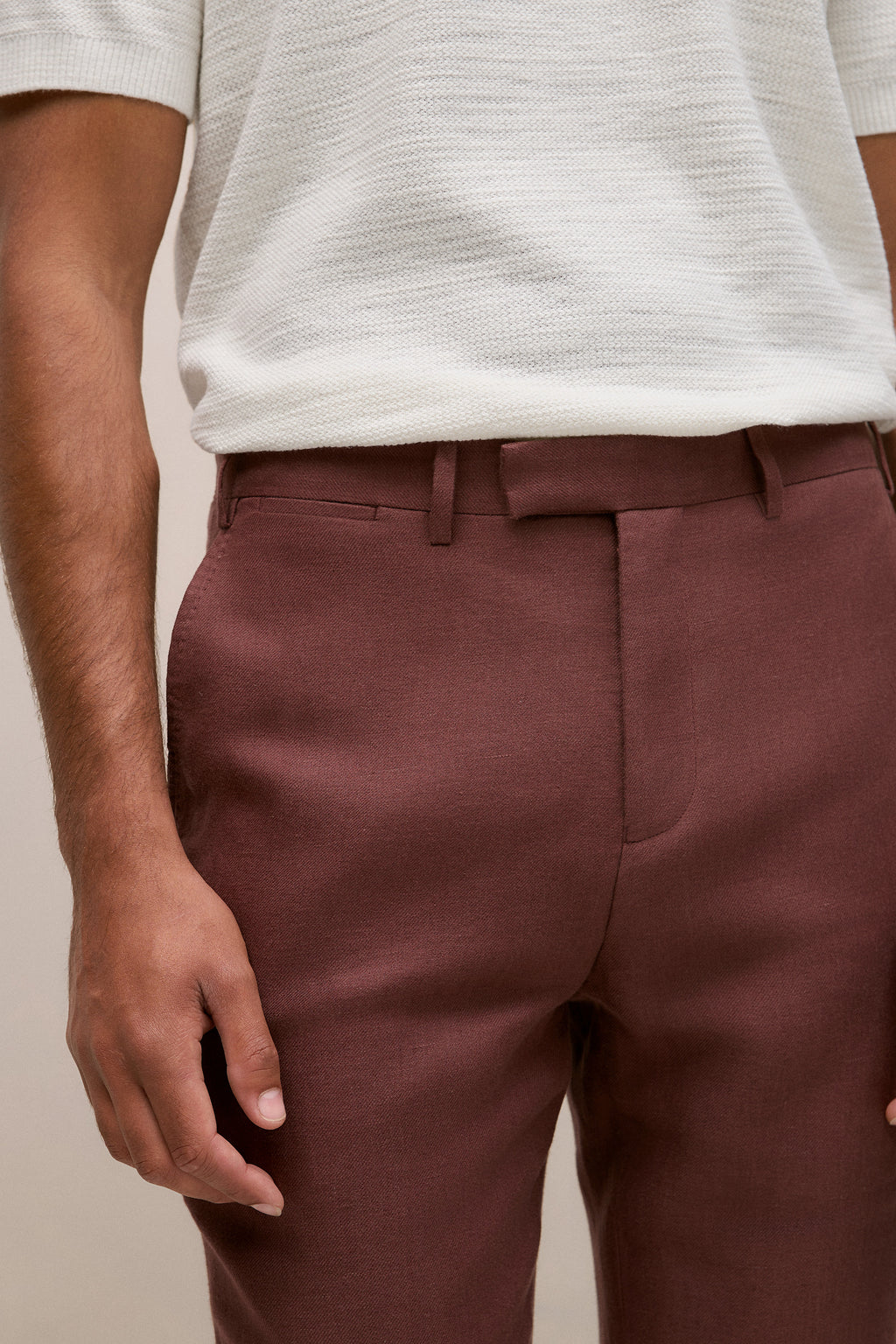 Regular Fit Belgian Linen Pant