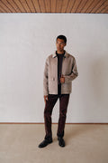 Double-Faced Zip Front Jacket