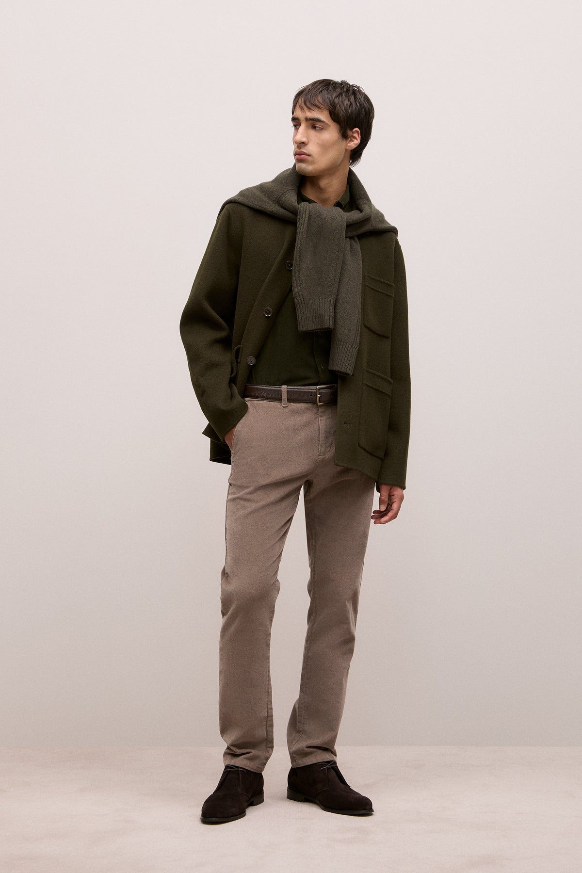 Double Faced Wool Chore Jacket