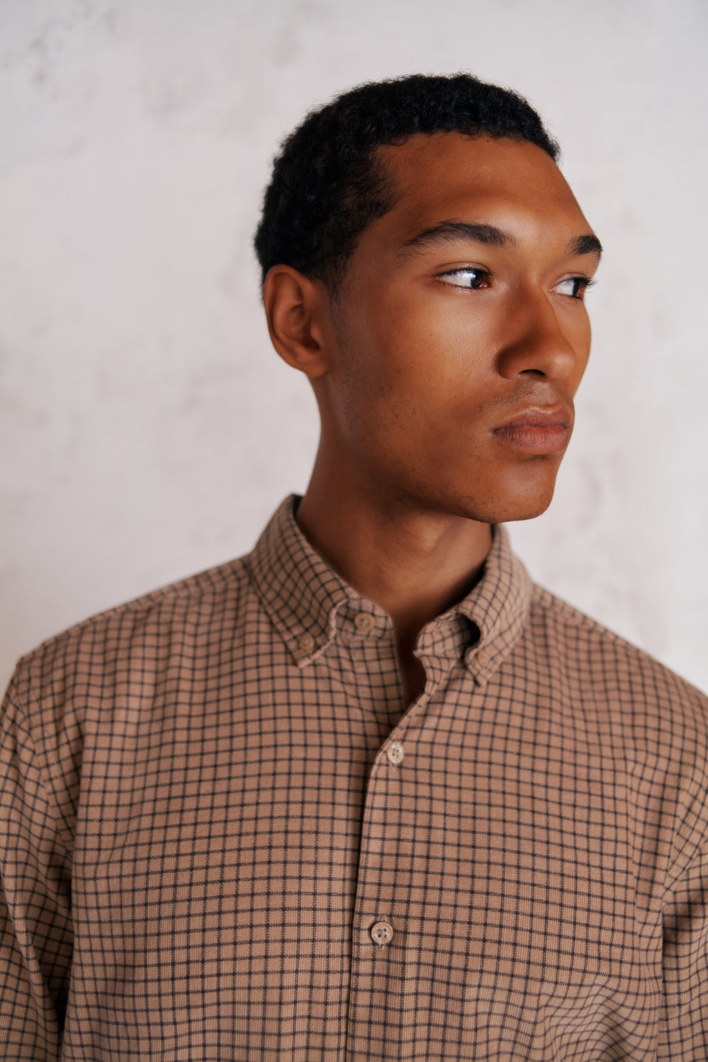 Regular Fit Cord Check Shirt