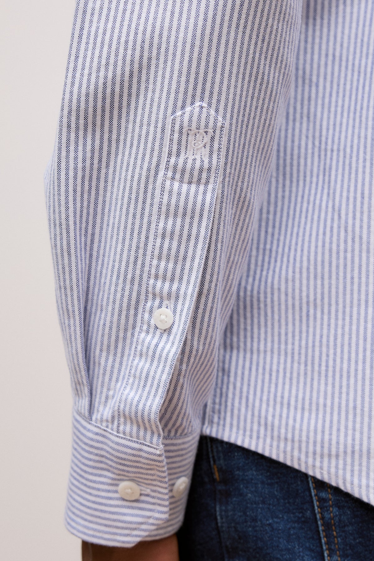 Regular Fit Yarn Dyed Stripe Oxford Shirt