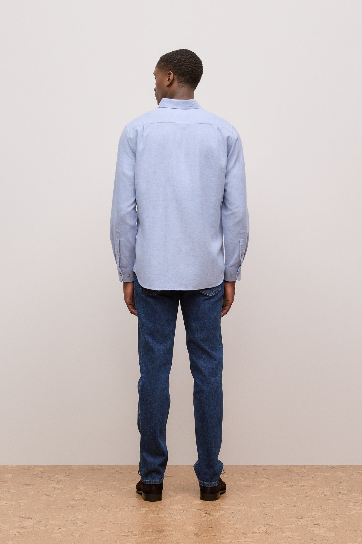 Brushed Cotton Melange Shirt