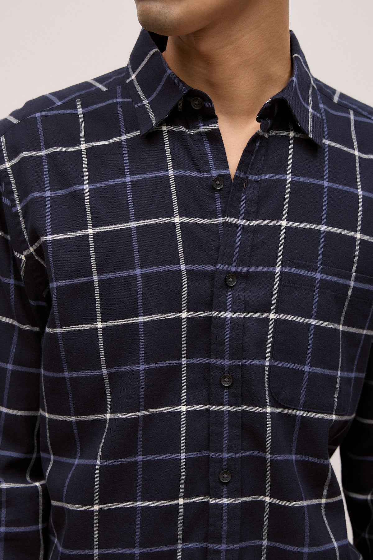 Brushed Cotton Yarn Dyed Check Shirt
