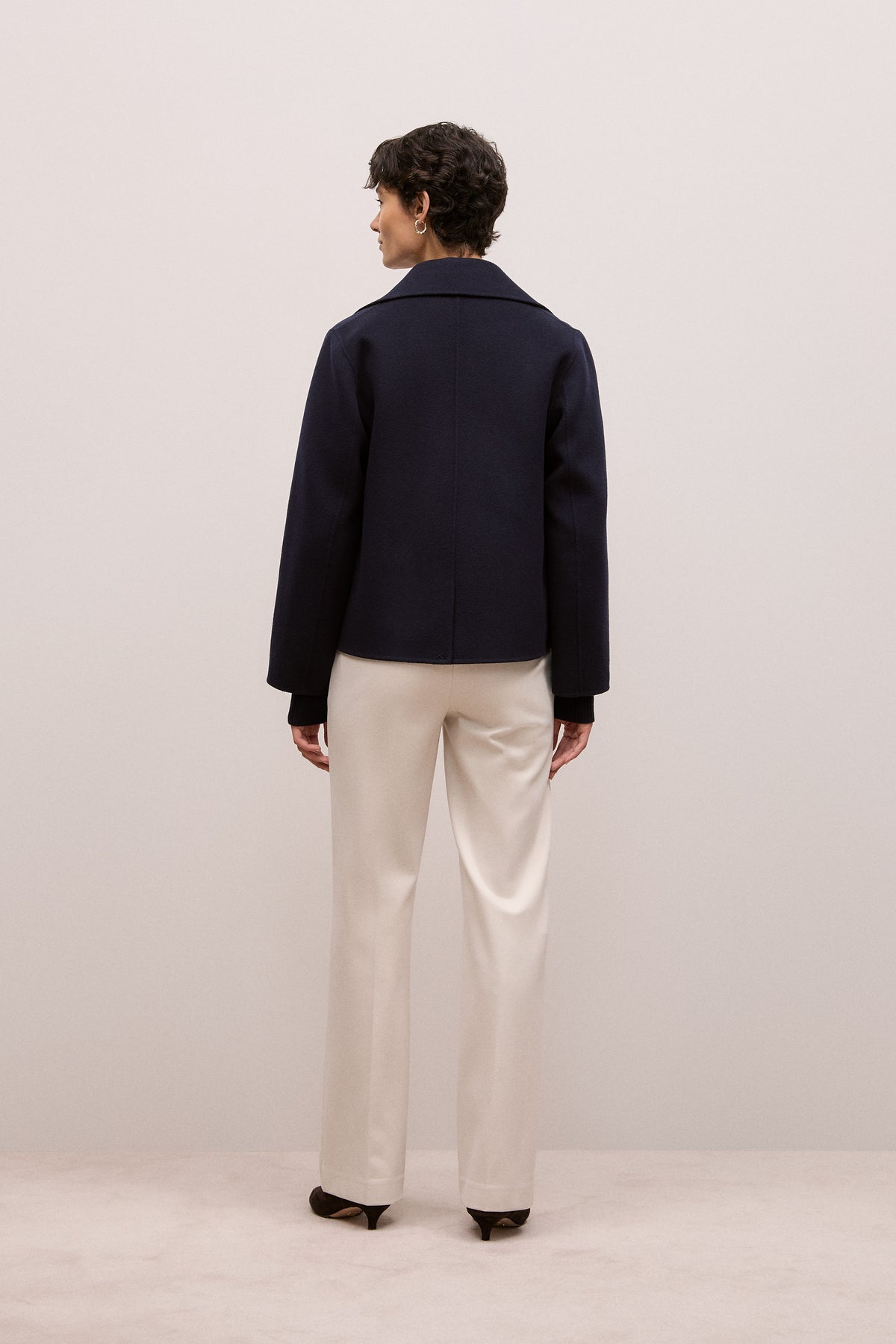 Double Faced Wool Peacoat
