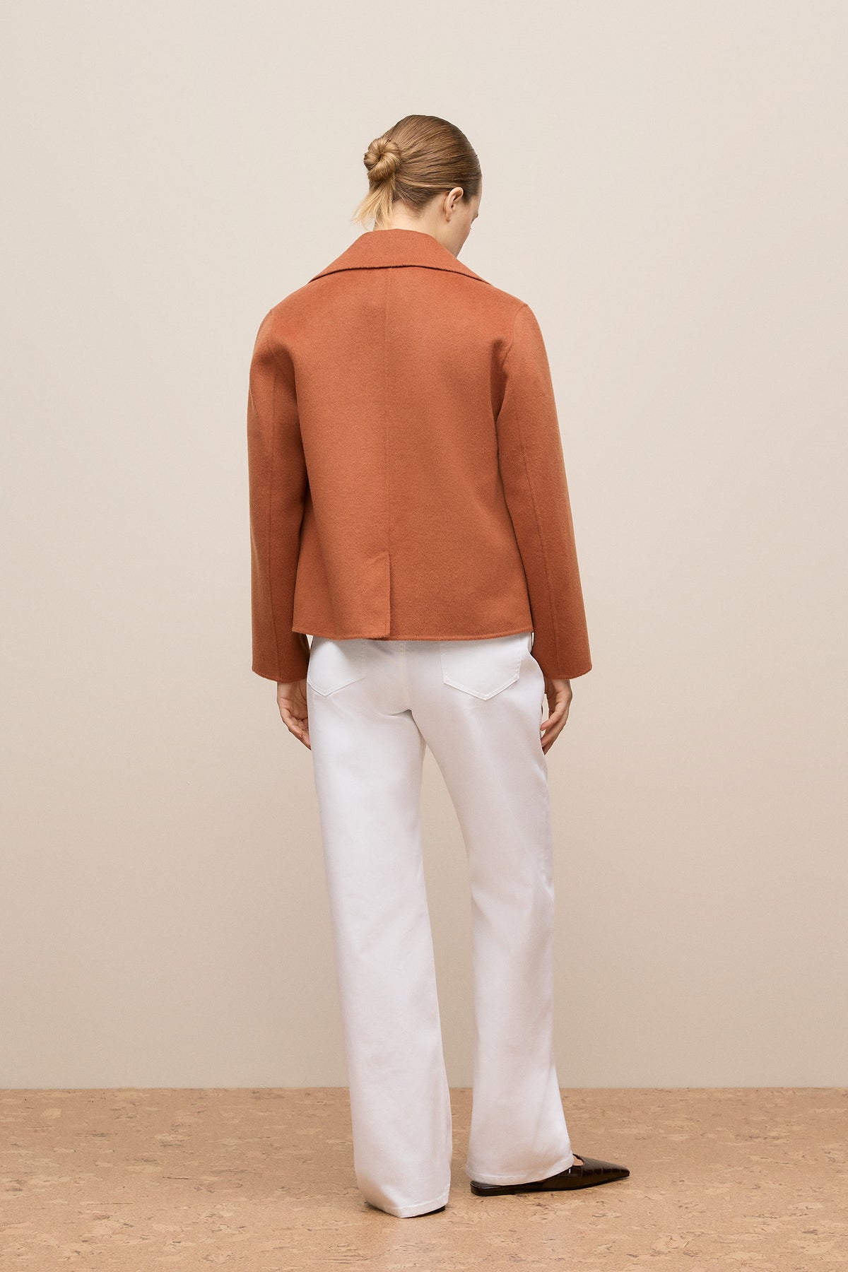 Double Faced Wool Peacoat