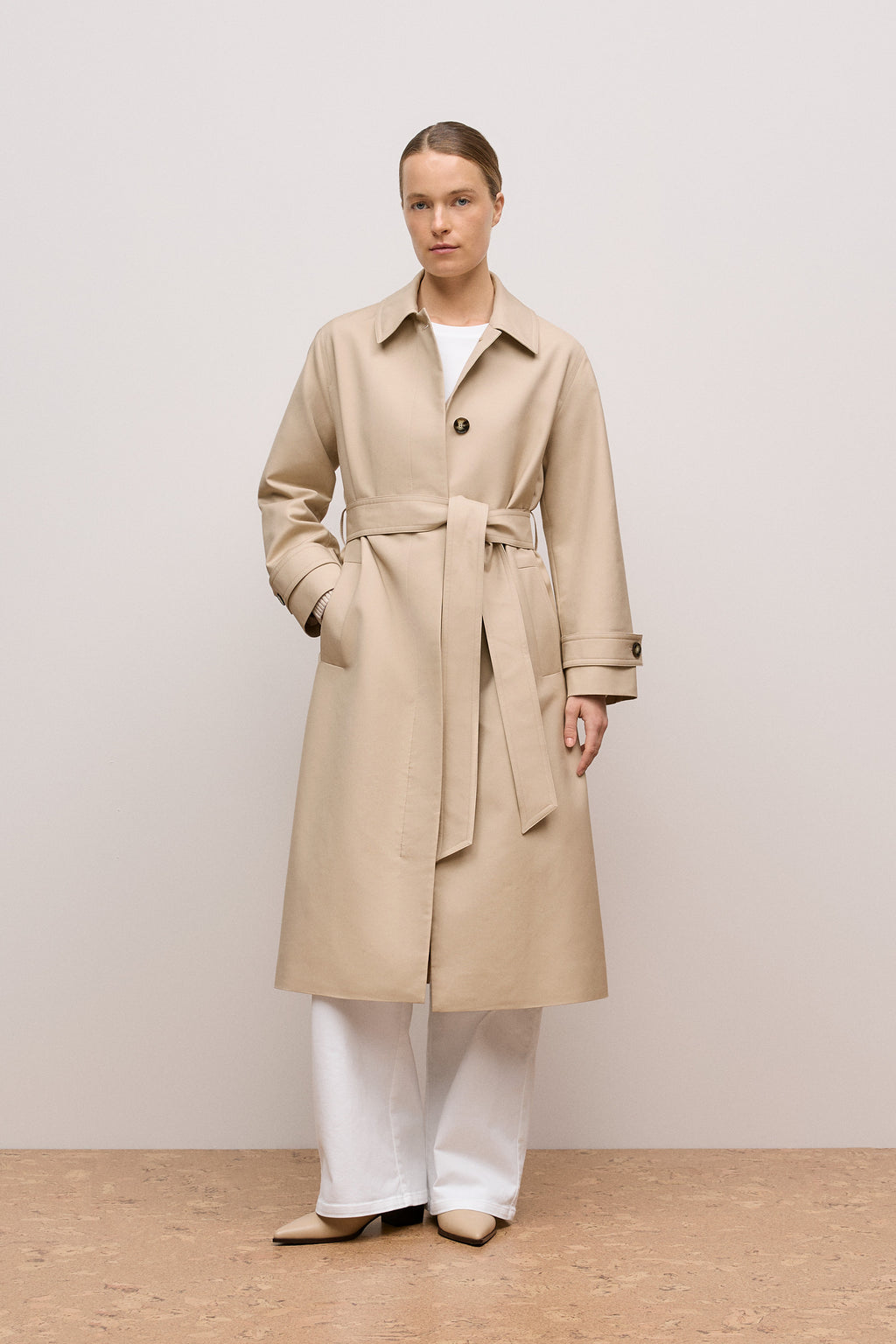 Double Cloth Longline Trench Coat