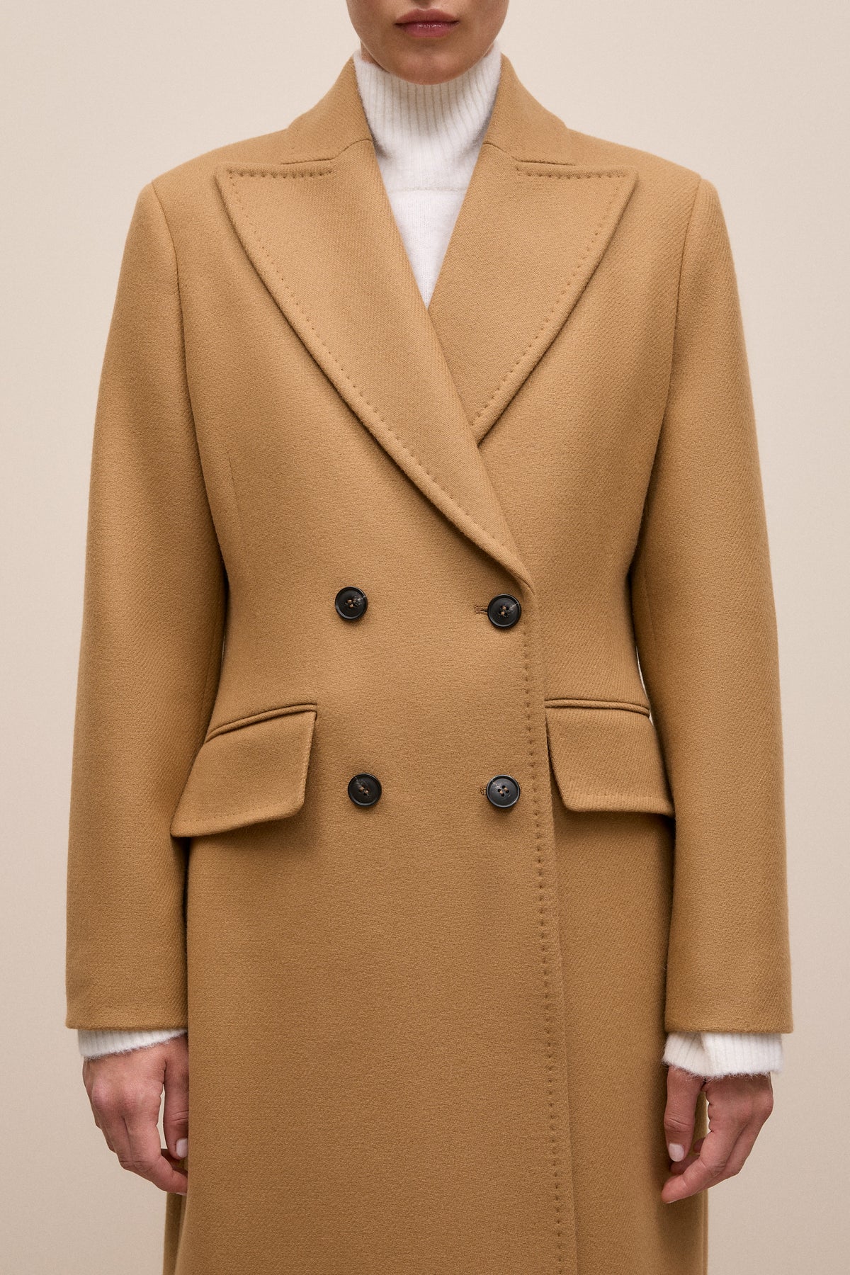 Italian Wool Cashmere Longline Coat