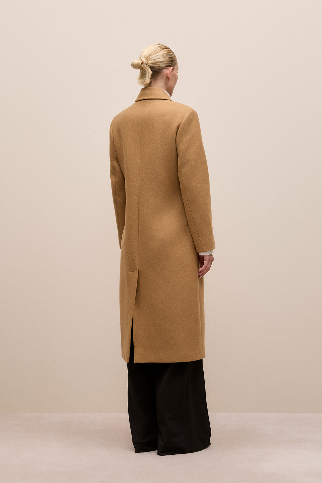 Italian Wool Cashmere Longline Coat