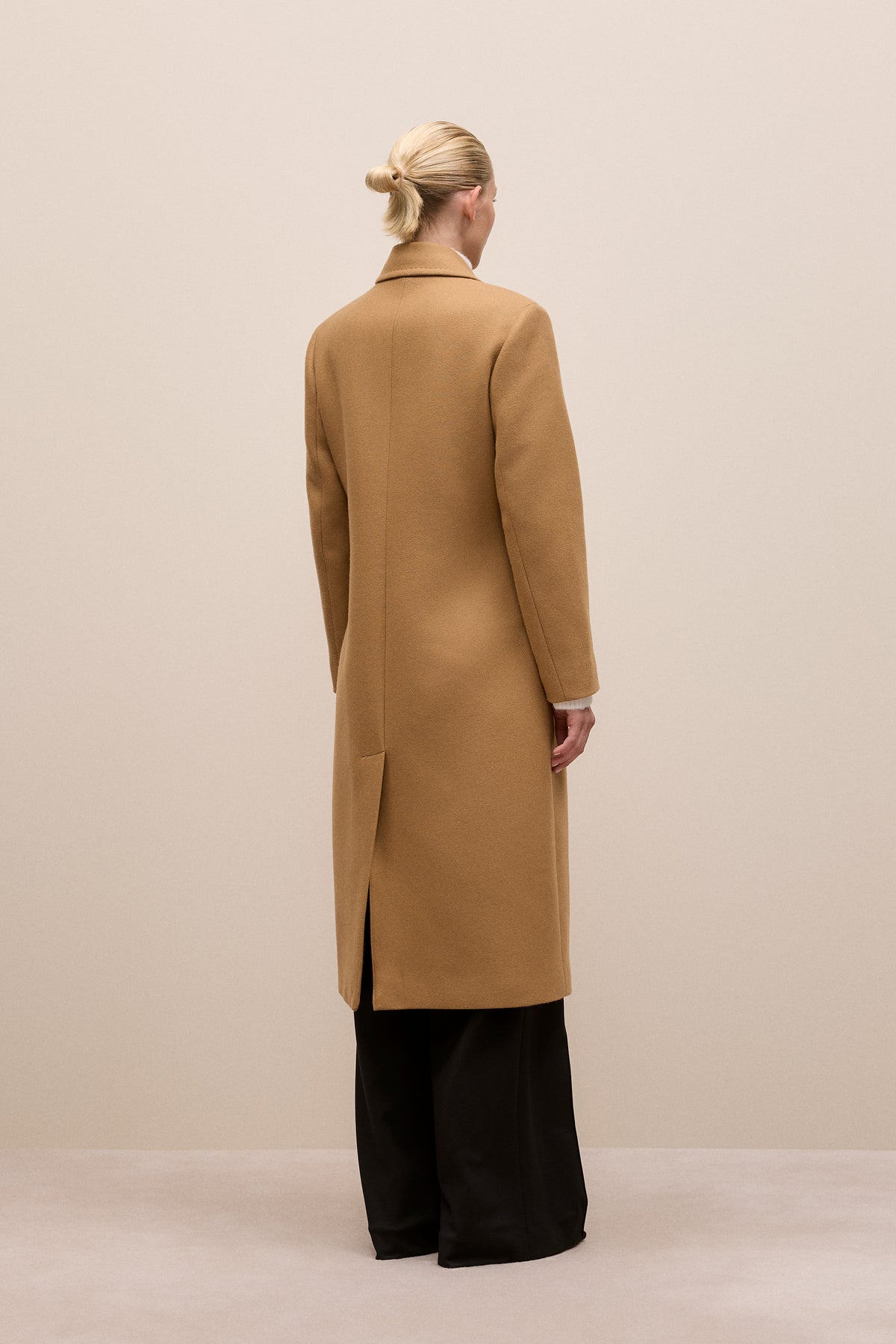 Italian Wool Cashmere Longline Coat