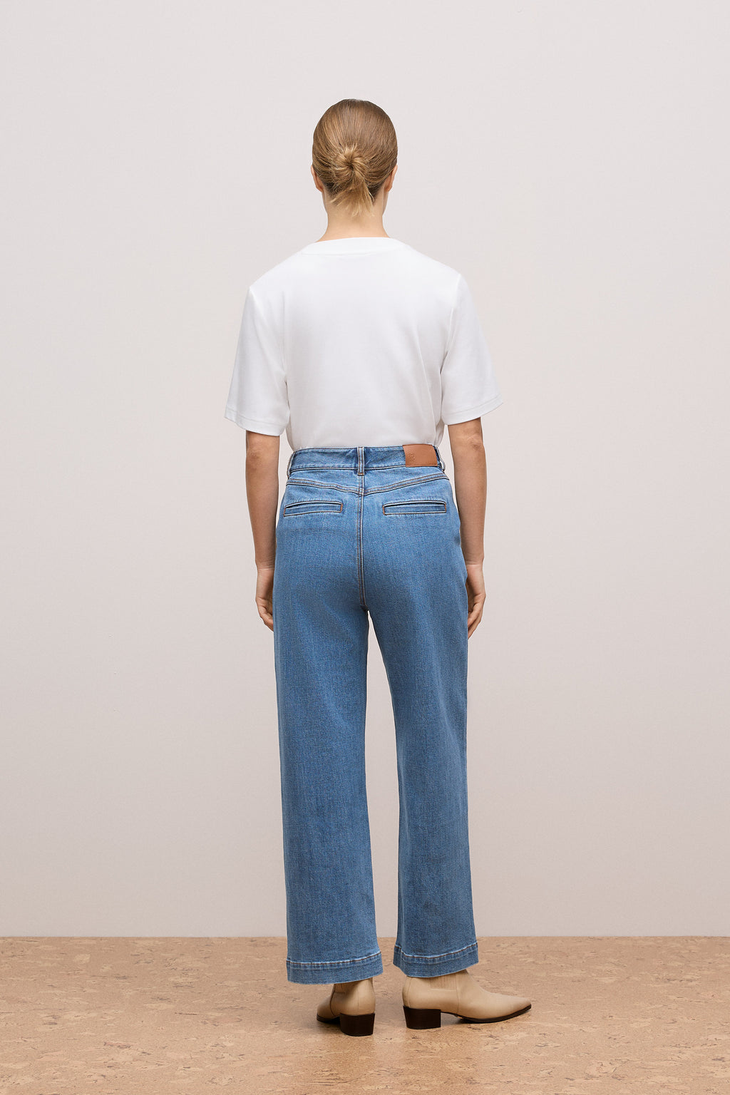 Australian Cotton Blend Denim Tailored Pant