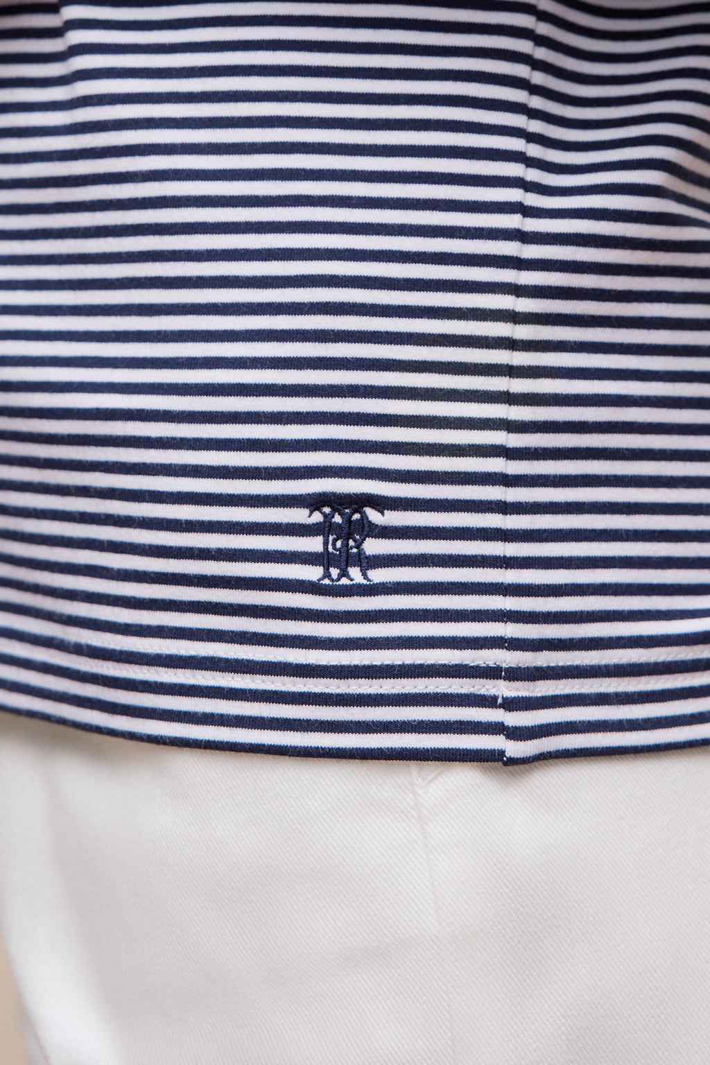 Brushed Cotton Stripe Long Sleeve T-Shirt