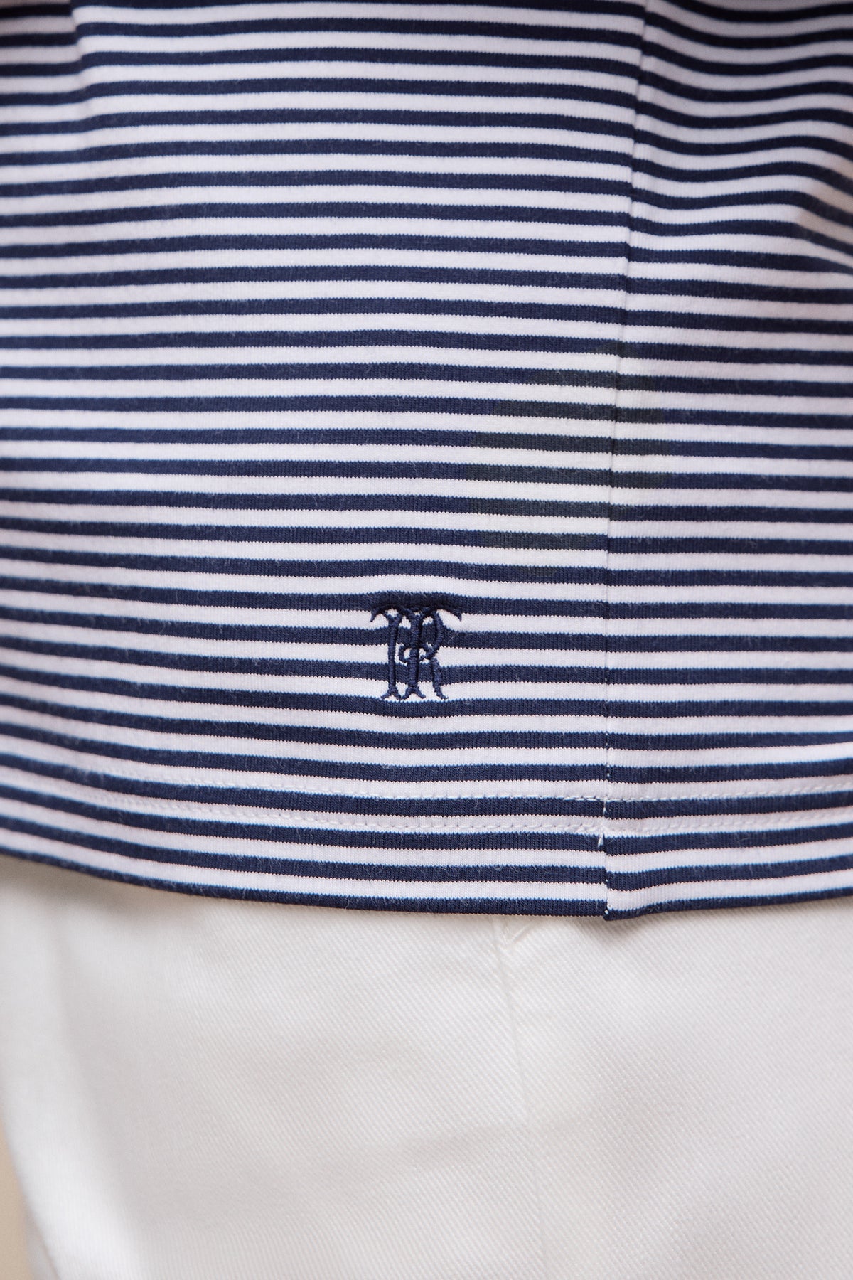 Brushed Cotton Stripe Long Sleeve T-Shirt