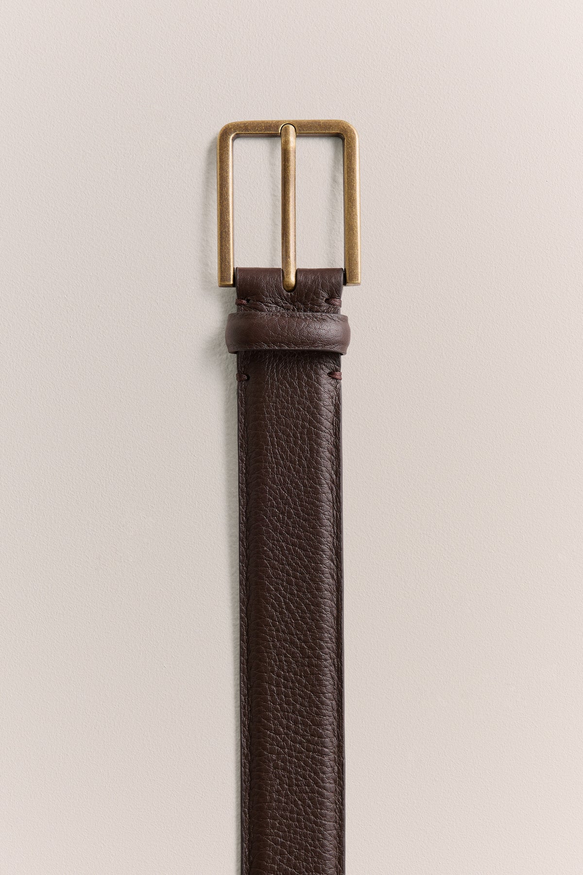 Mica Grain-Leather Belt