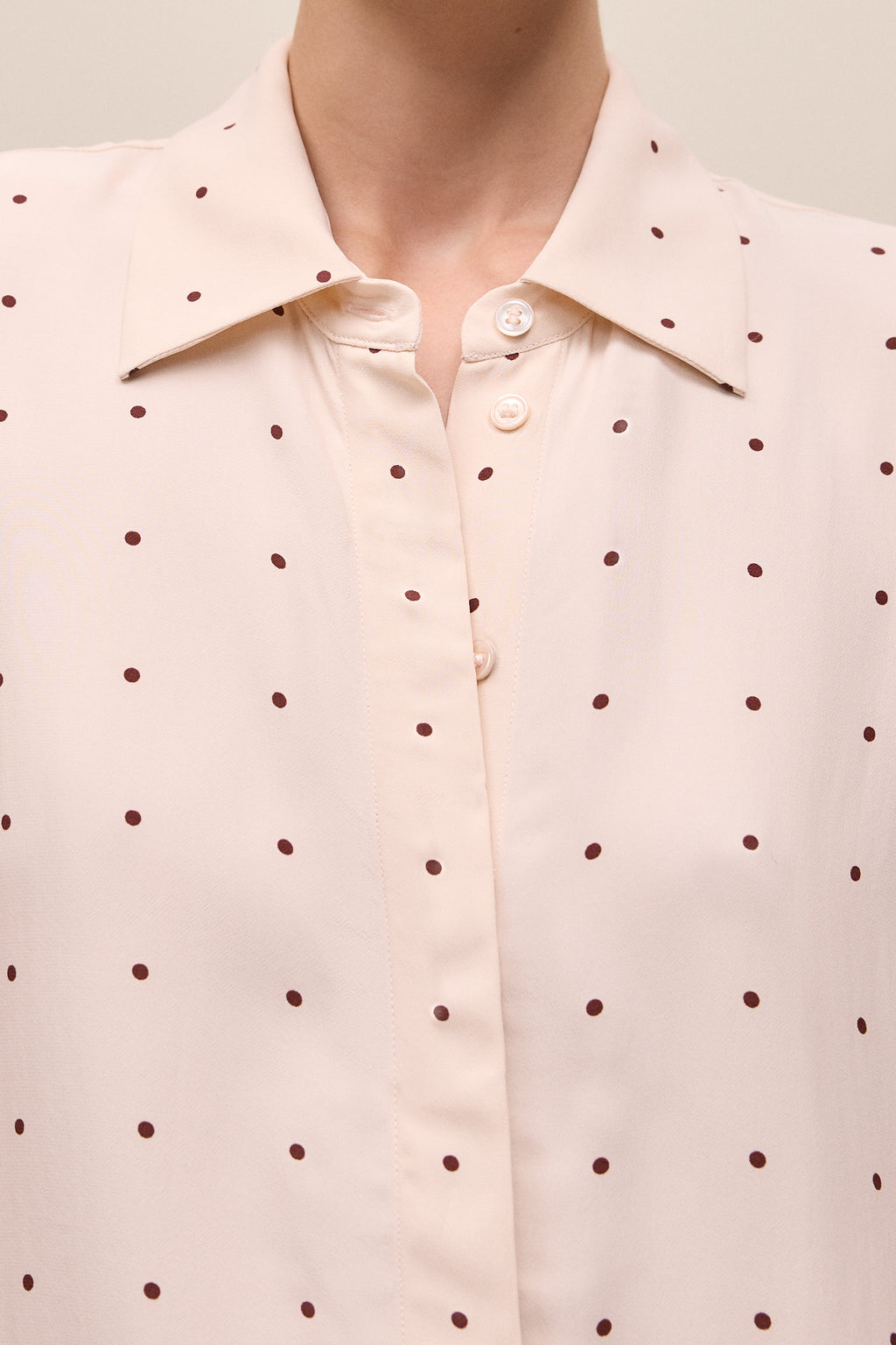 Auralie Satin Spot Shirt