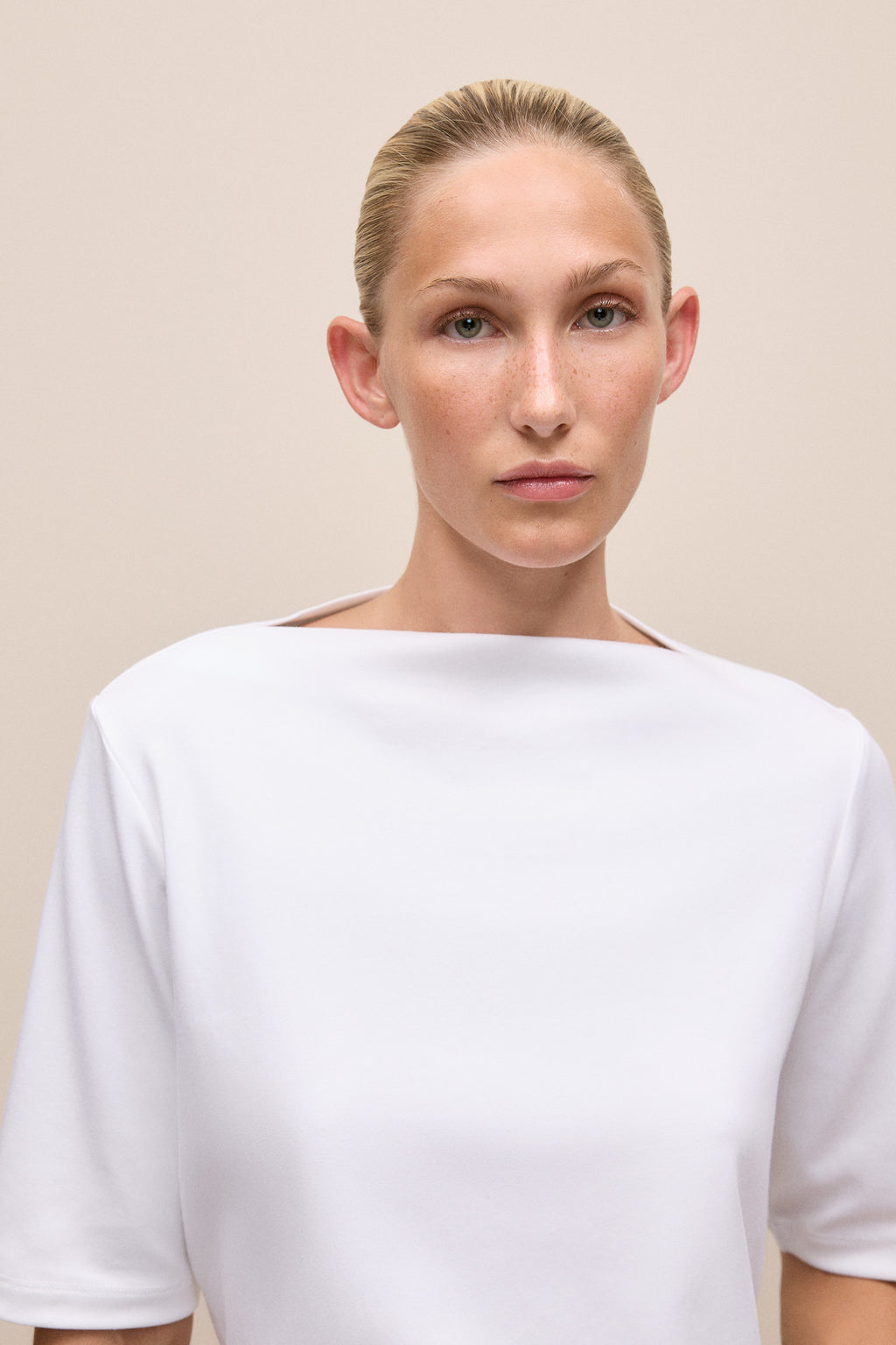 Modal Cotton High Neck T-Shirt