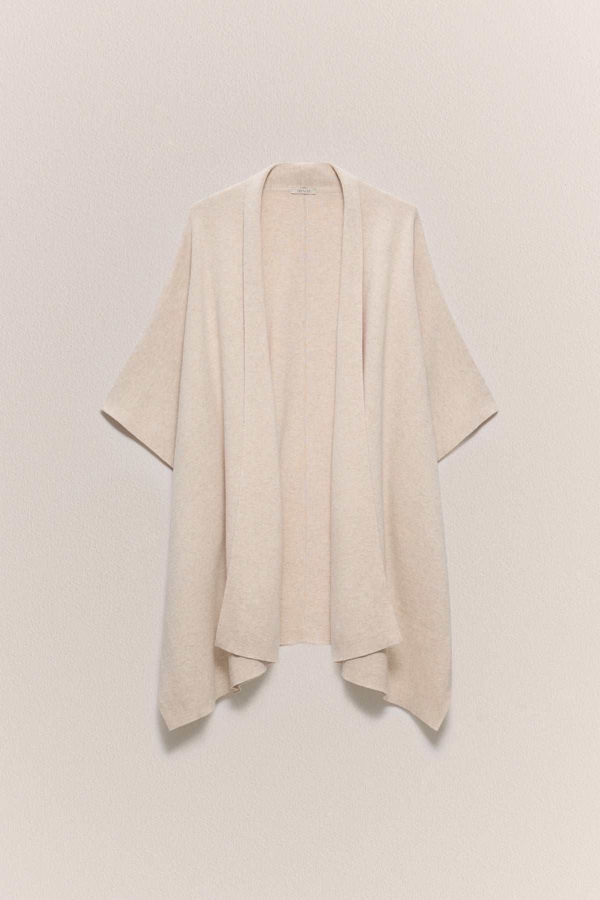 Cotton Cashmere Blend Poncho