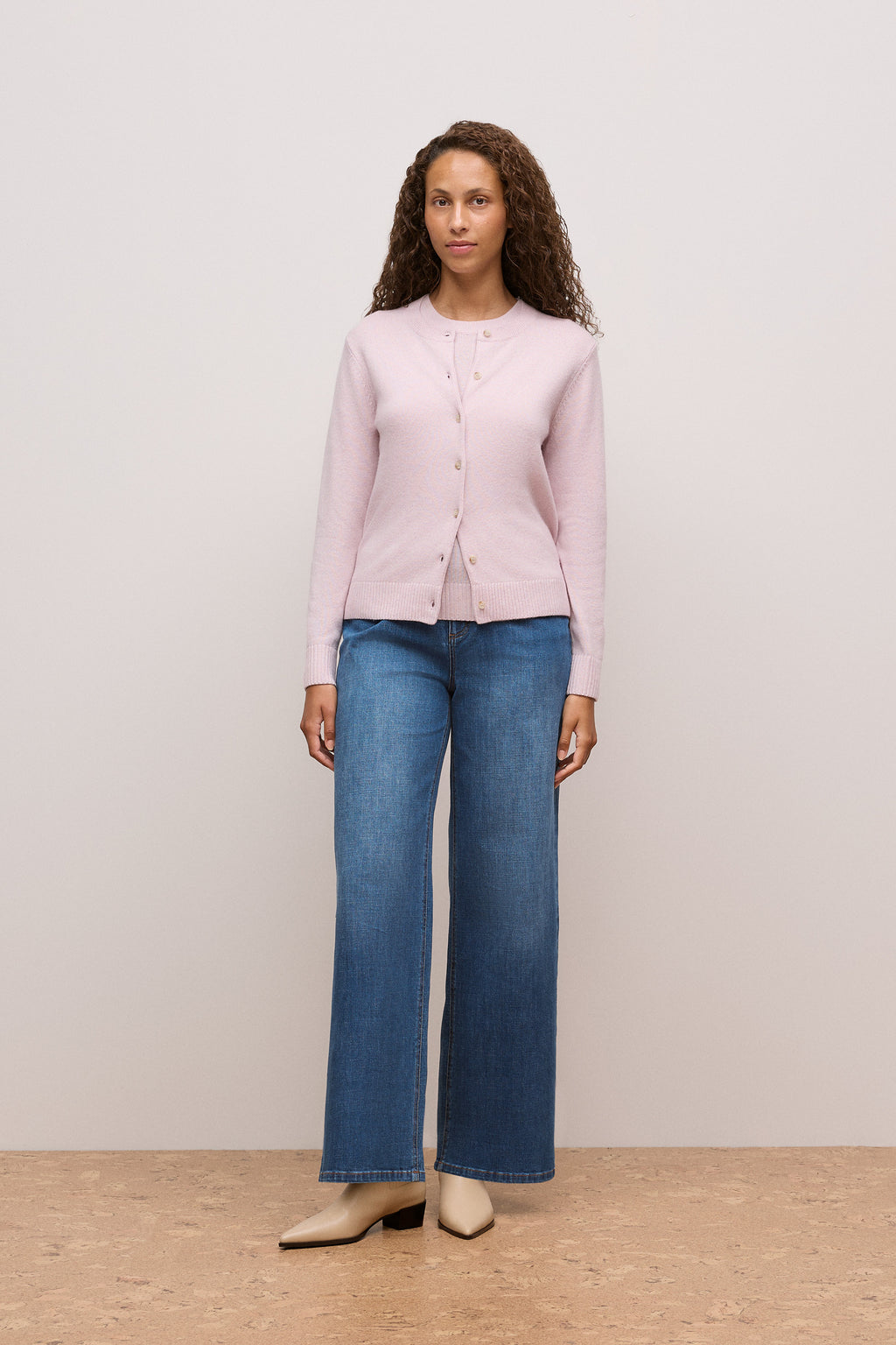 Wool Cashmere Classic Cardigan
