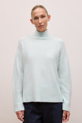 Alpaca Merino Blend Relaxed Mock Neck