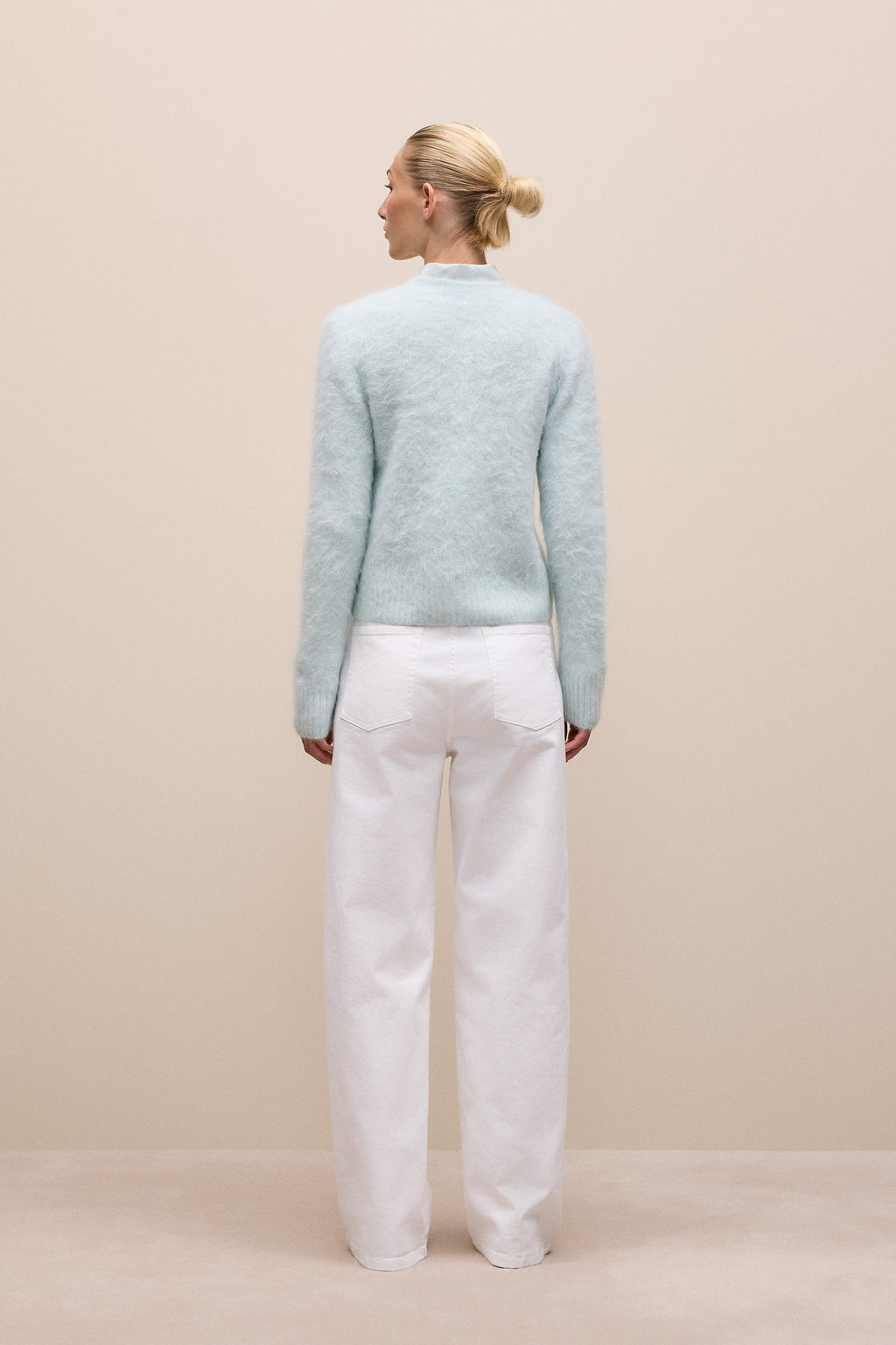 Brushed Alpaca Button Through Cardigan