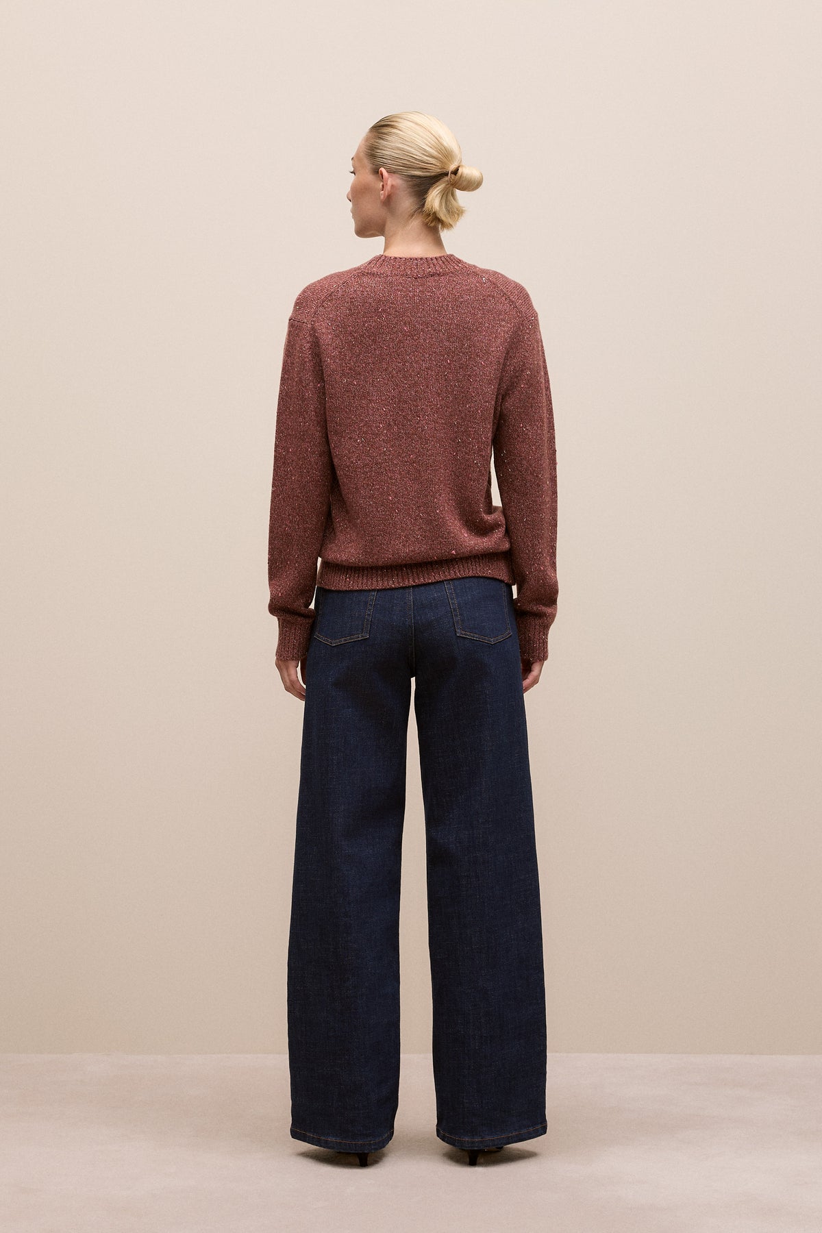 Wool Cashmere Sparkle Crew